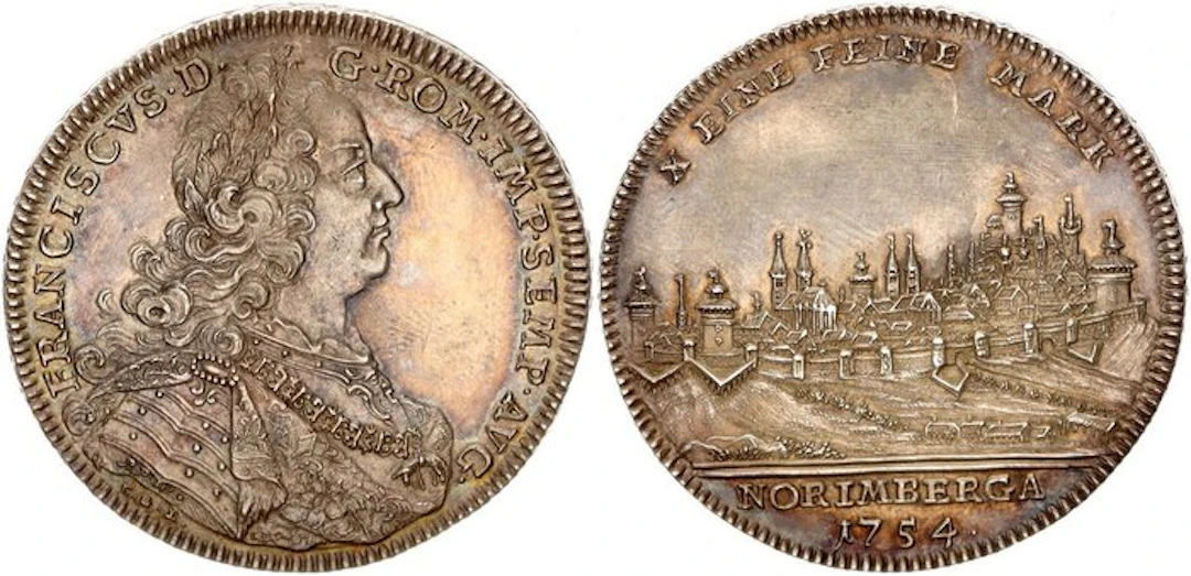 Deutschland Nürnberg, Stadt. Konventionstaler 1754