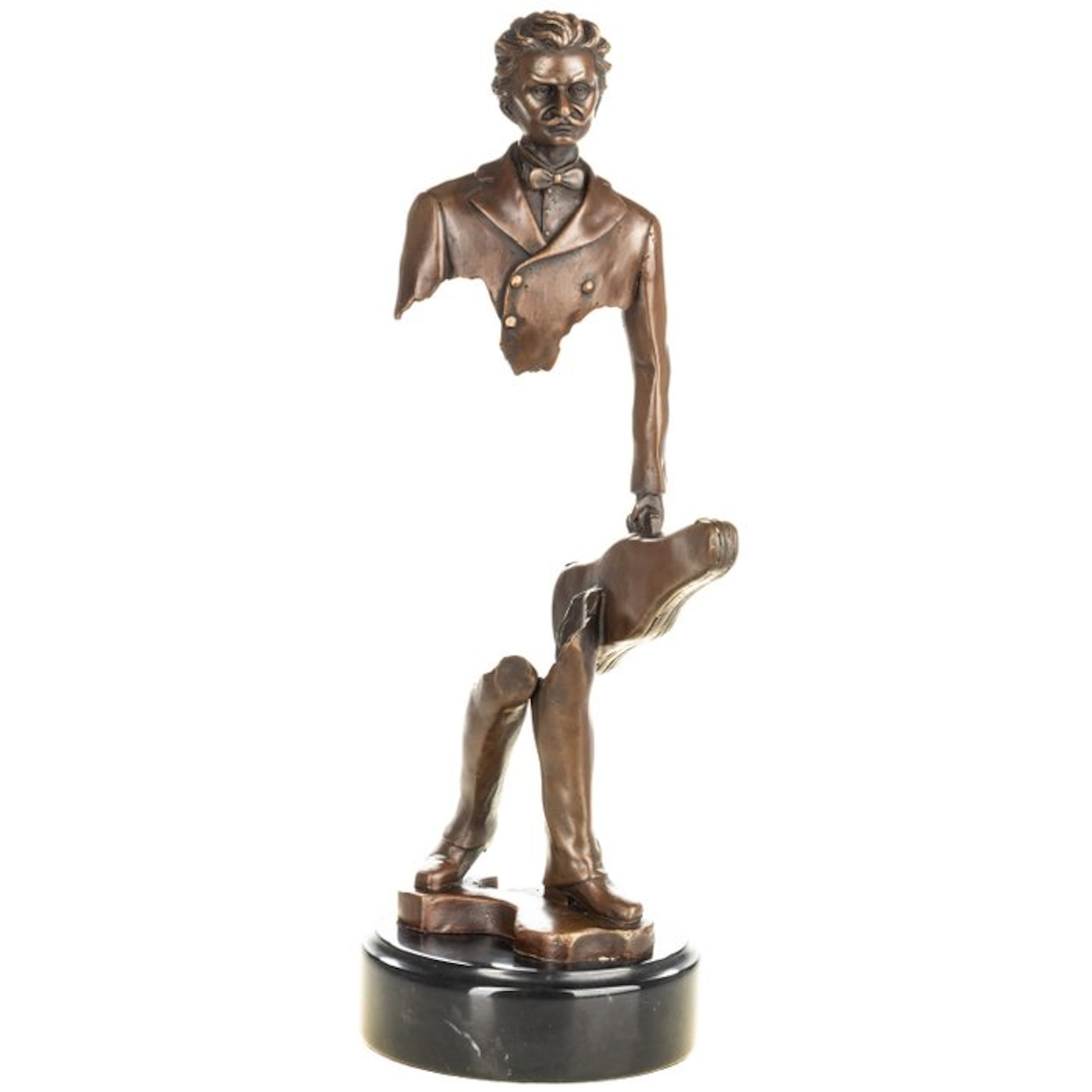 Figure - Faszinierende moderne Bronze-Skulptur: Musiker...