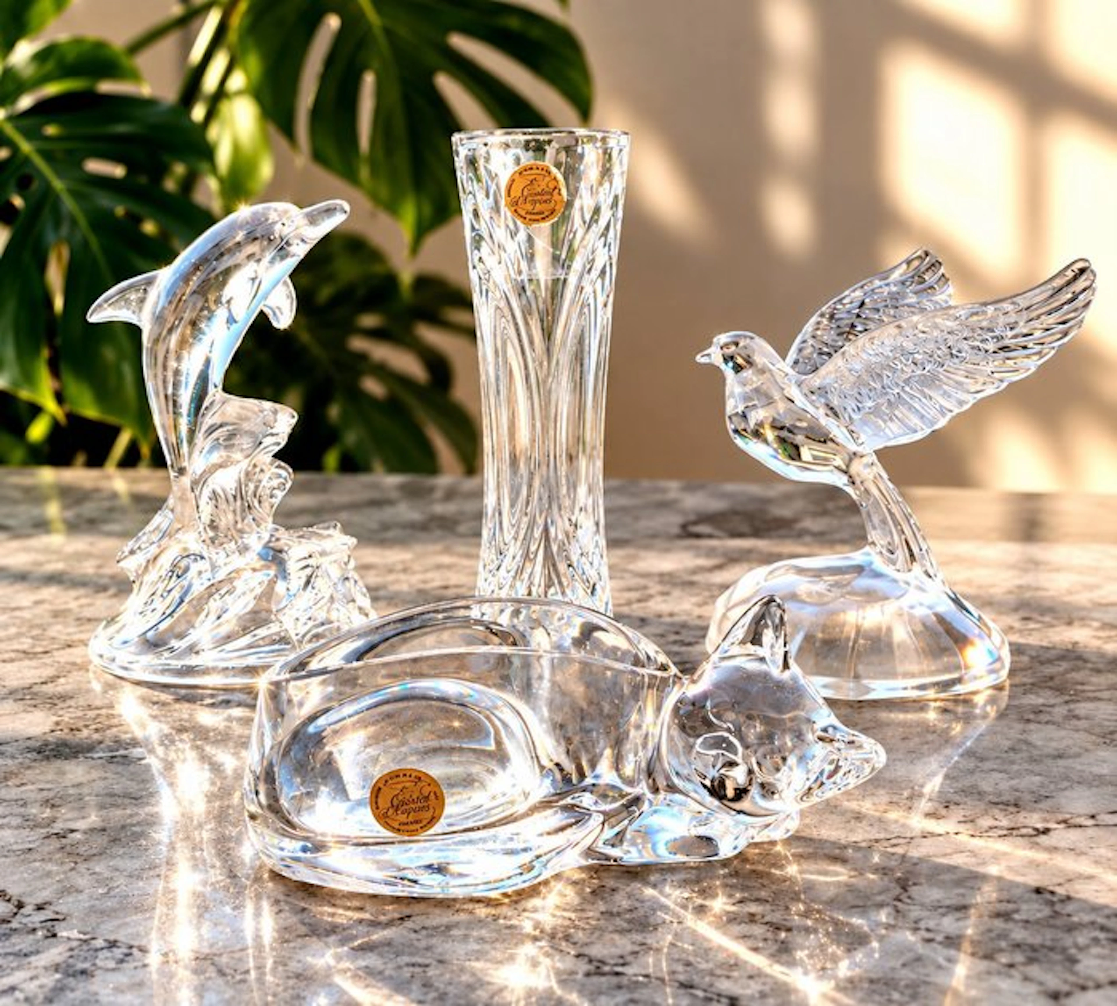 Decorative ornament (4) - Cristal d'Arques - France