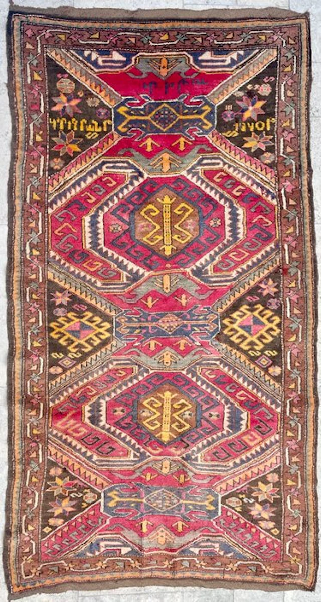 Kuba Schirwan - Carpet - 220 cm - 129 cm - Possibly Armenia Inscribe