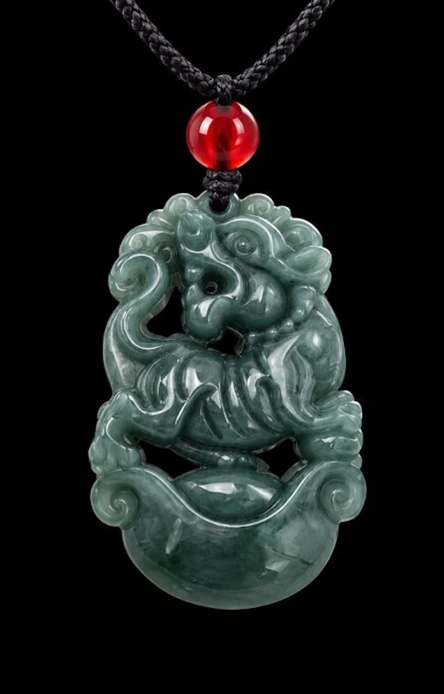 Natural Jadeite Tiger Pendant - Supreme Protection - Pendant - Pendant