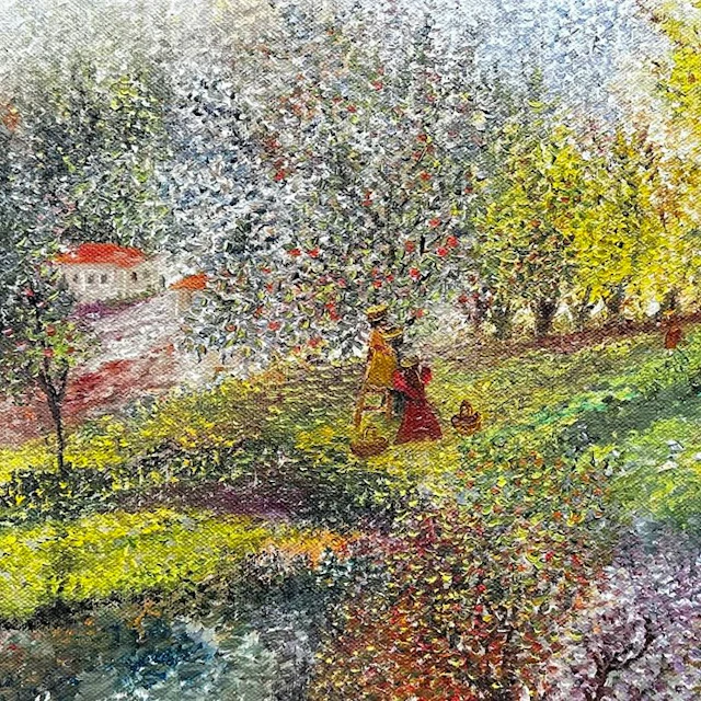 Claire Chevolleau (1934) - La cueillette des pommes...