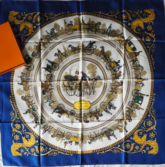 Hermès - PROMENADE DE LONGCHAMPS by Philippe Ledoux - Foulard