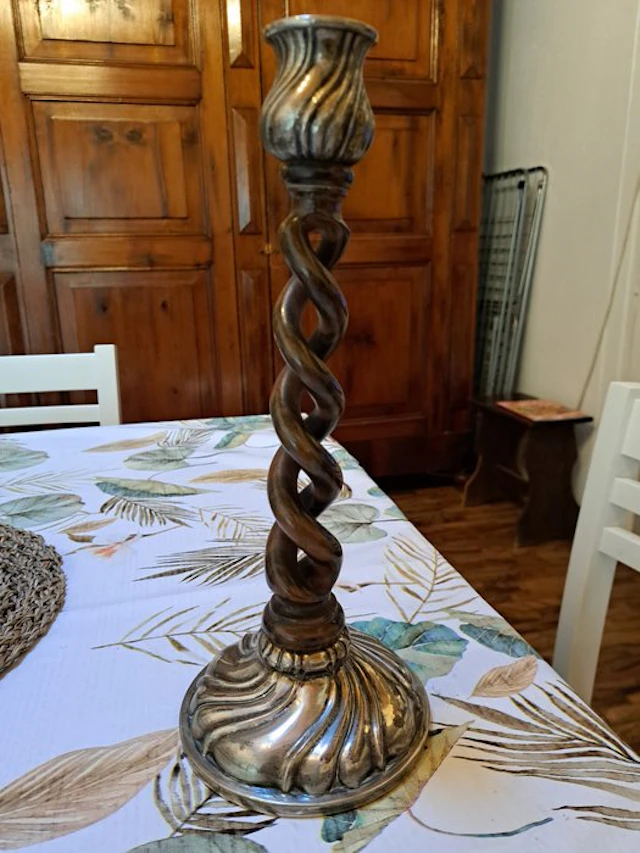 Candelabrum - silver and root