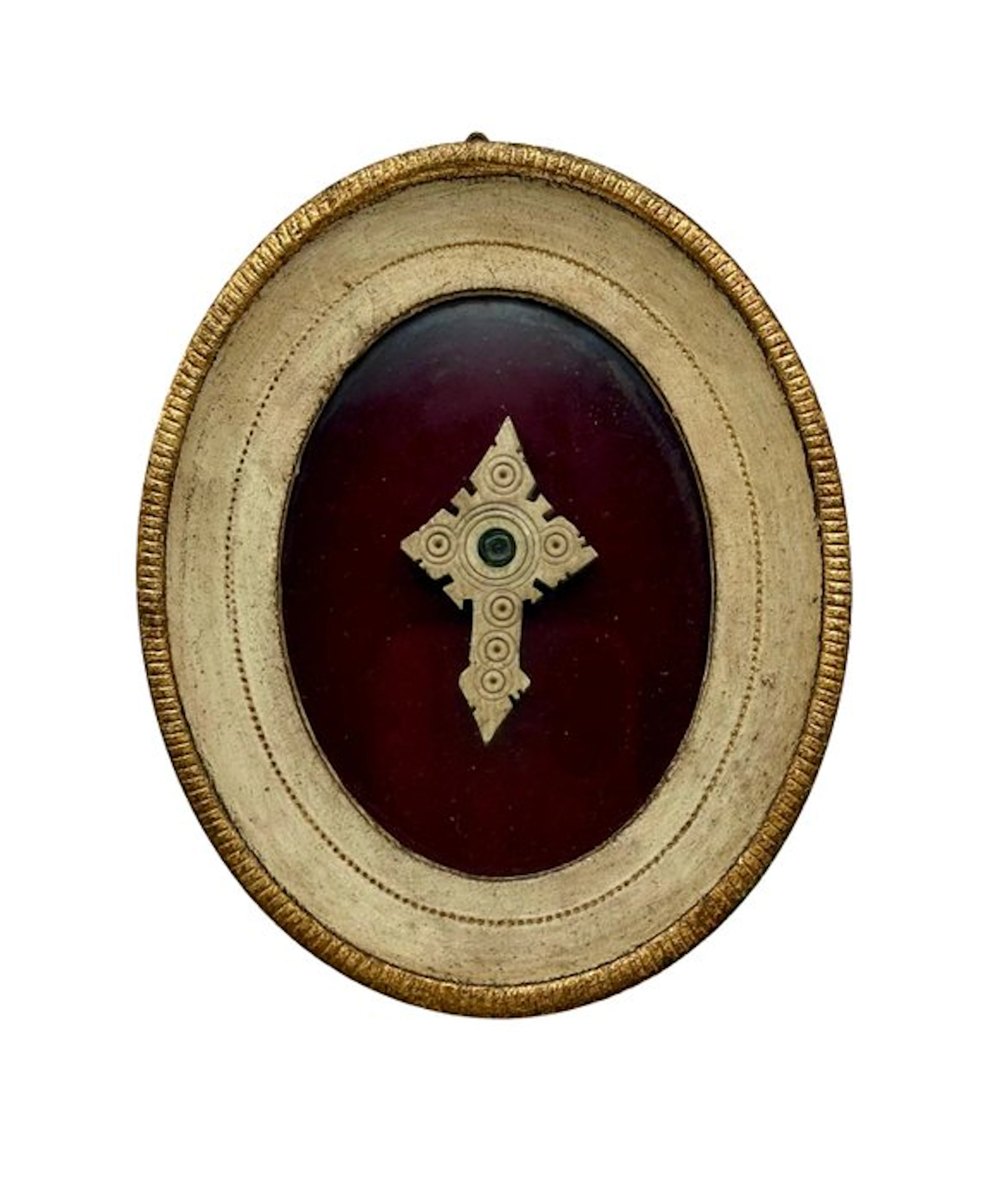 Cross - Bone, Wood, Glass - 1950-1960