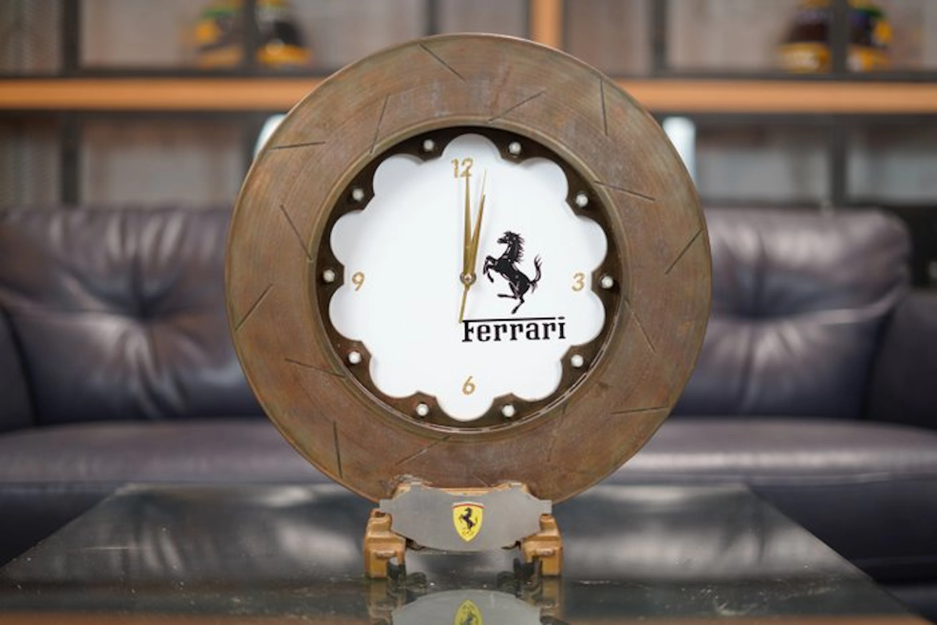 Clock - - Cast iron - 2000-2010 - Ferrari Brake Disc Clock
