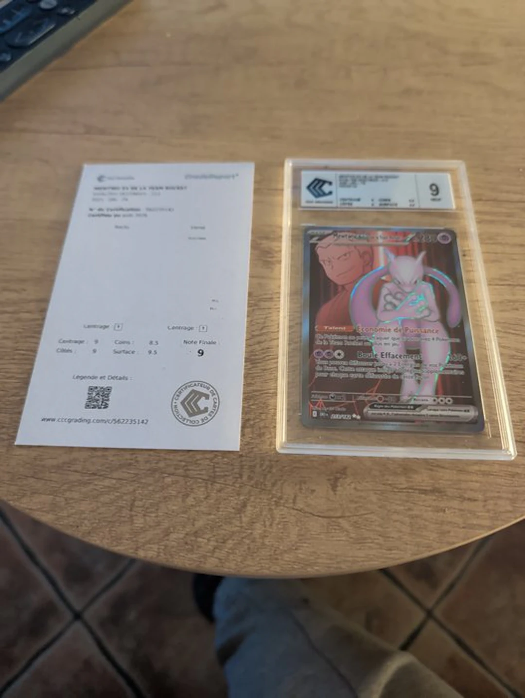 Pokémon - 1 Graded card - Mewtwo 213/182 Foil