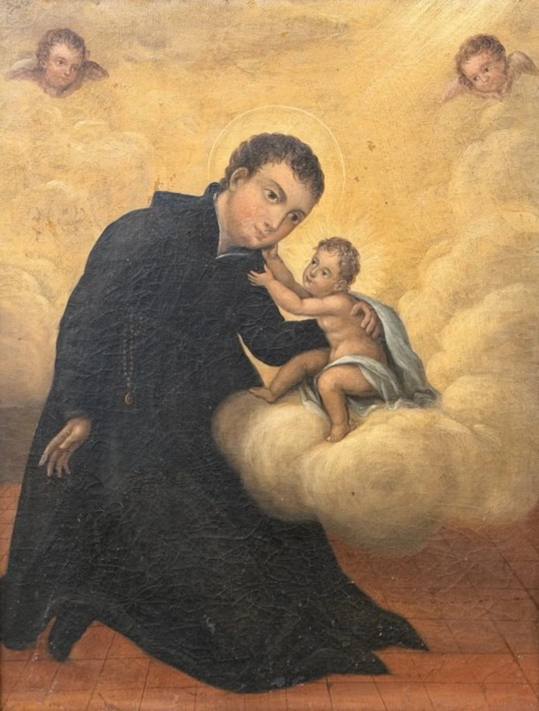 Italian school (XVIII) - Sant’Antonio da Padova con Gesù Bambino in gloria