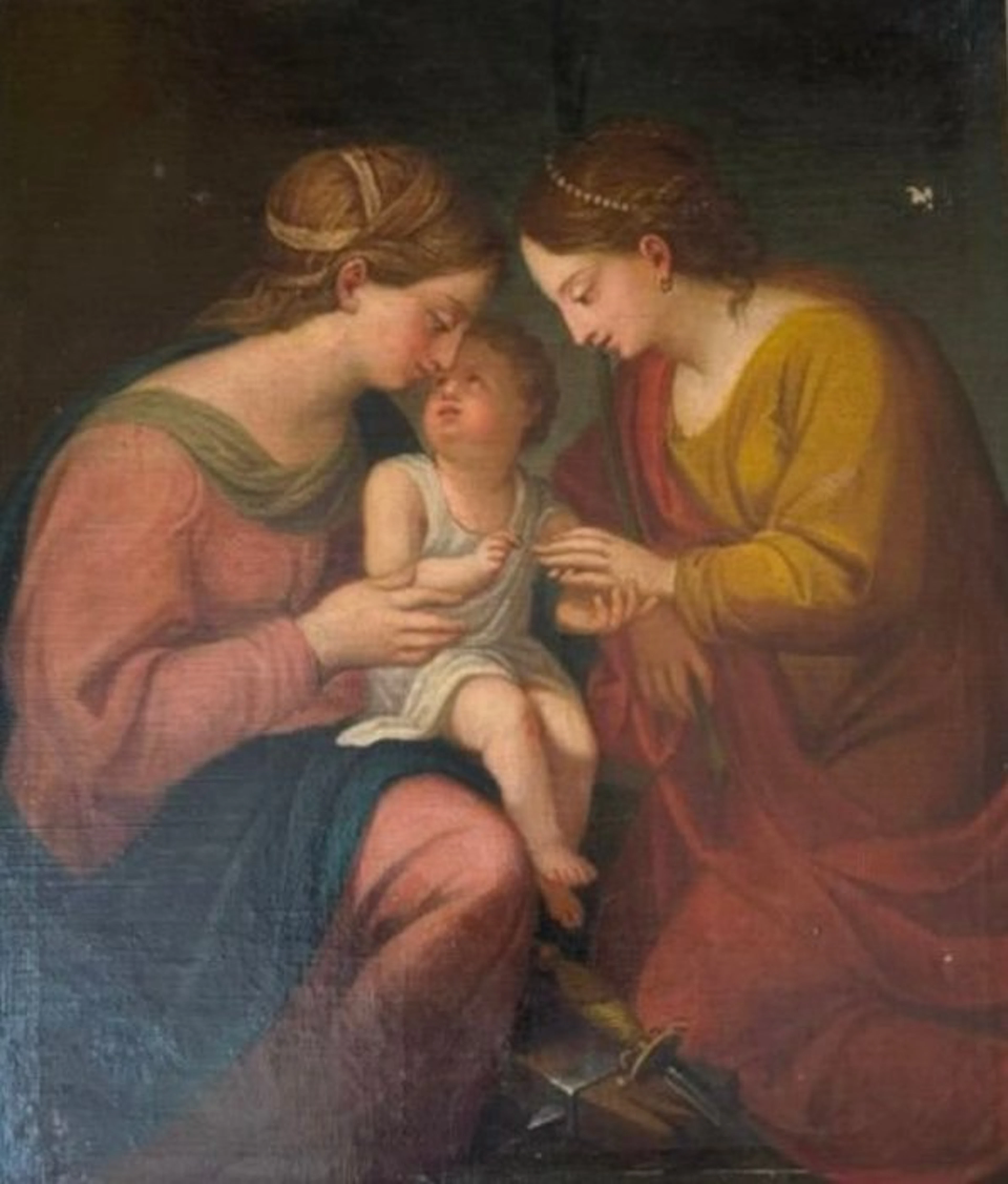 Italian school (XVIII) - Nozze mistiche di Santa Caterina