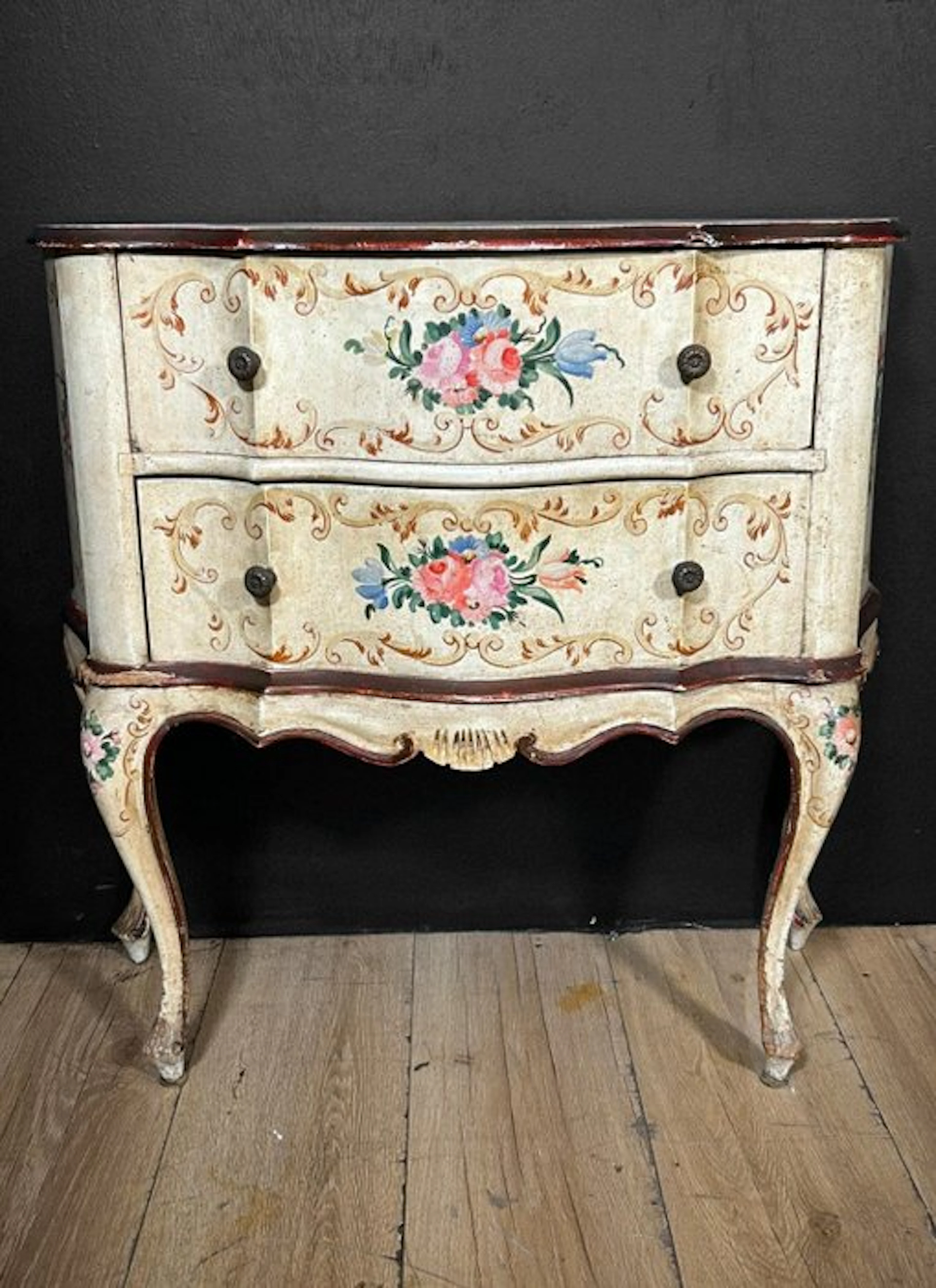Chest of drawers - Wood - Ancient Venetian Comoncino