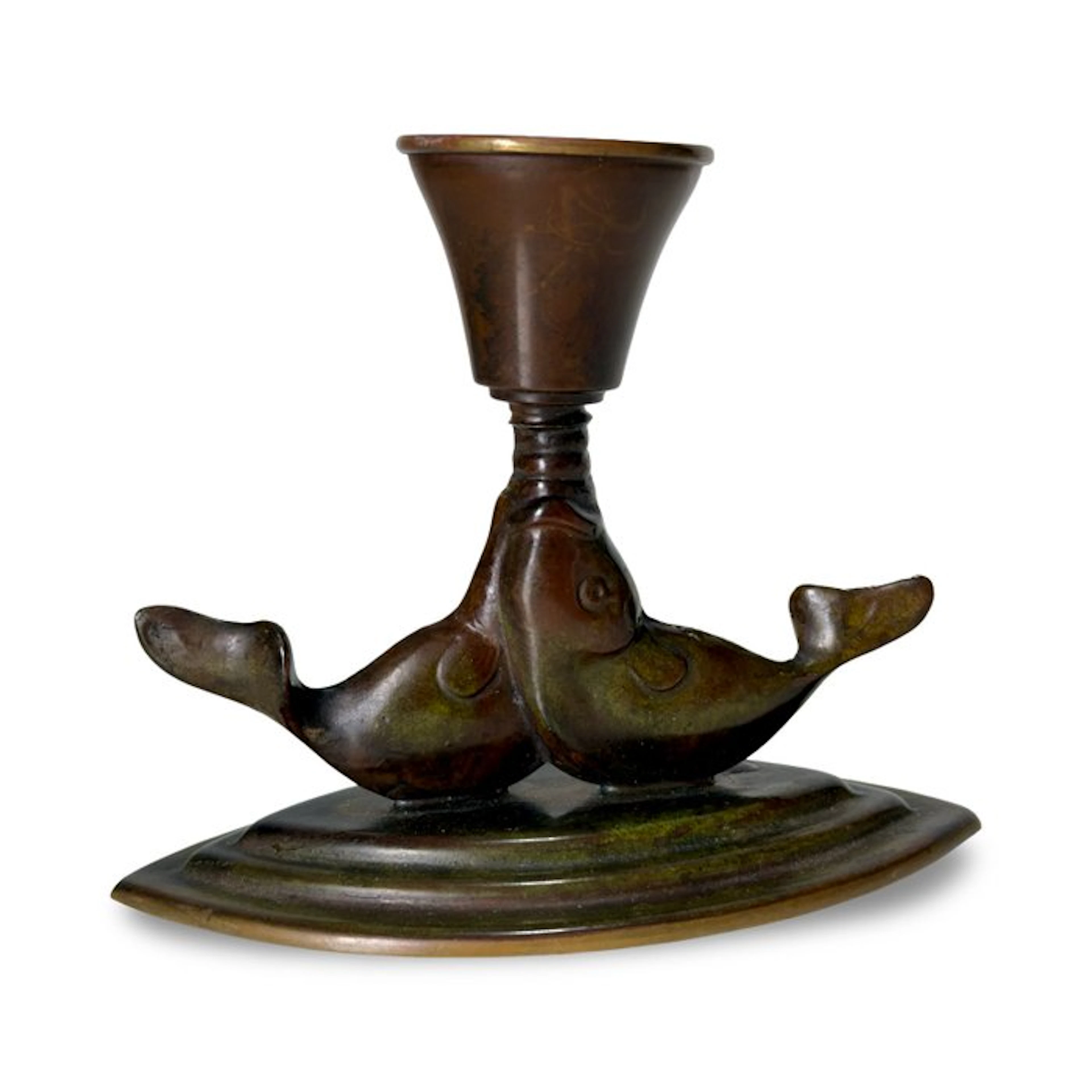 Ægte Bronce Ildfast - Holger Fridiricias - Candleholder - Patinated Bronze