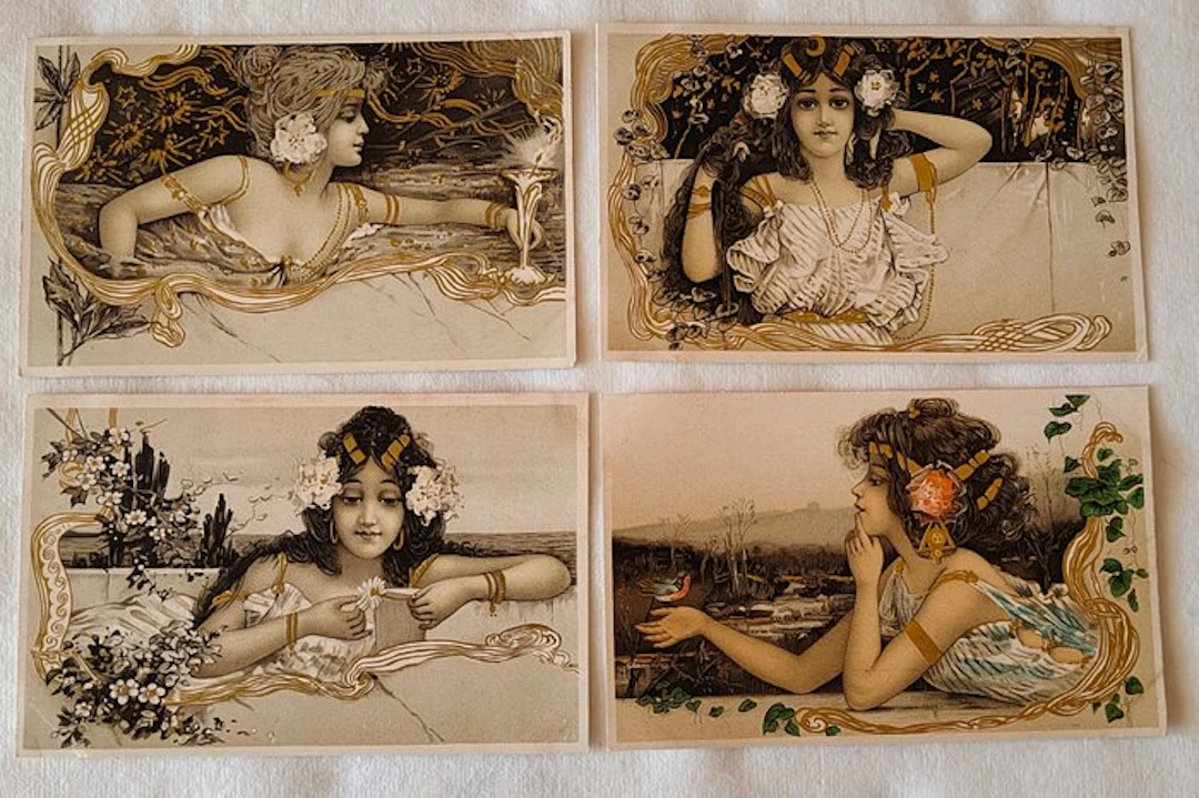 Austria - Raphael Kirchner Complete Series: The Perfumes...