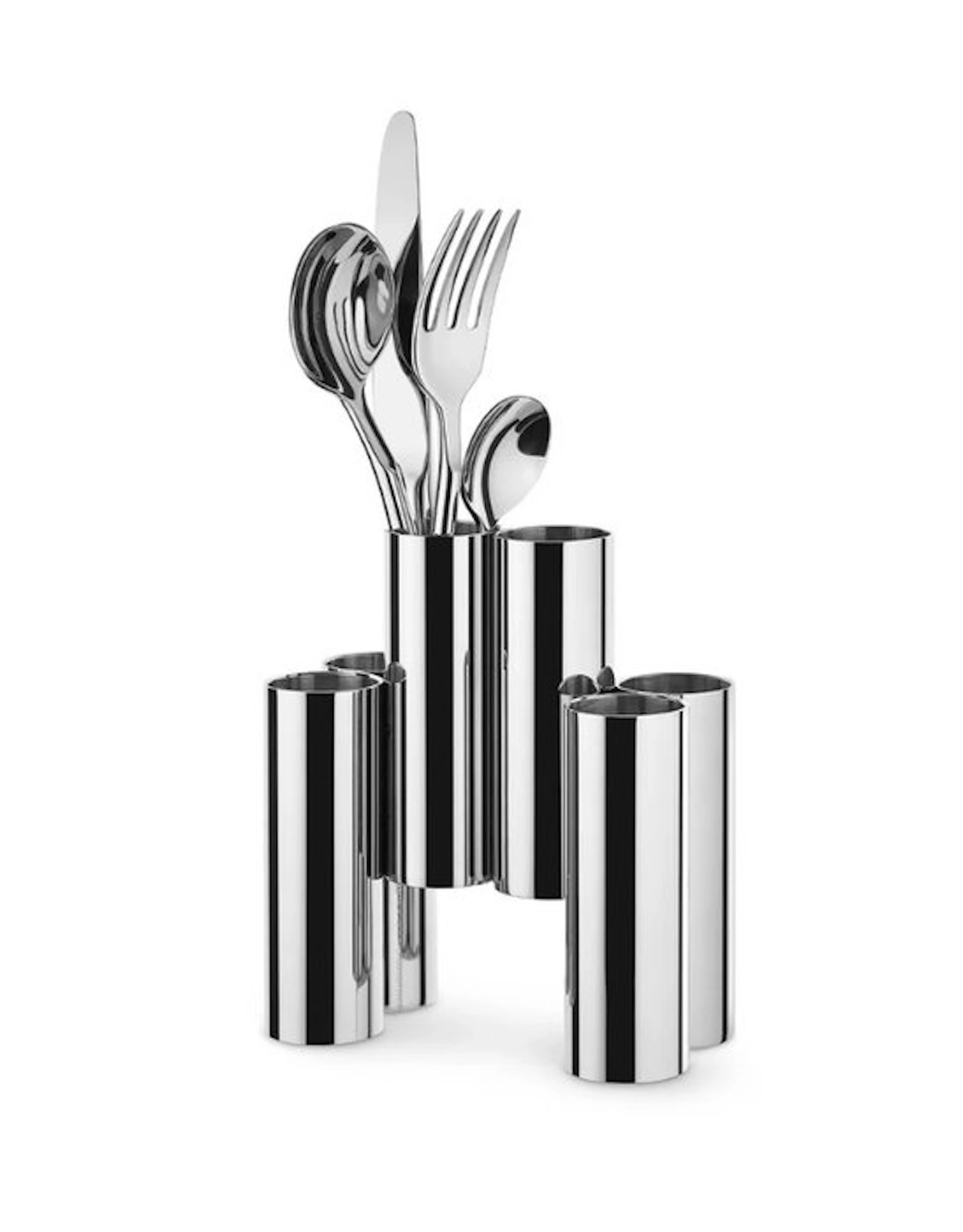 Alessi - Patricia Urquiola - Table service - Cutlery Holder Canale - Steel