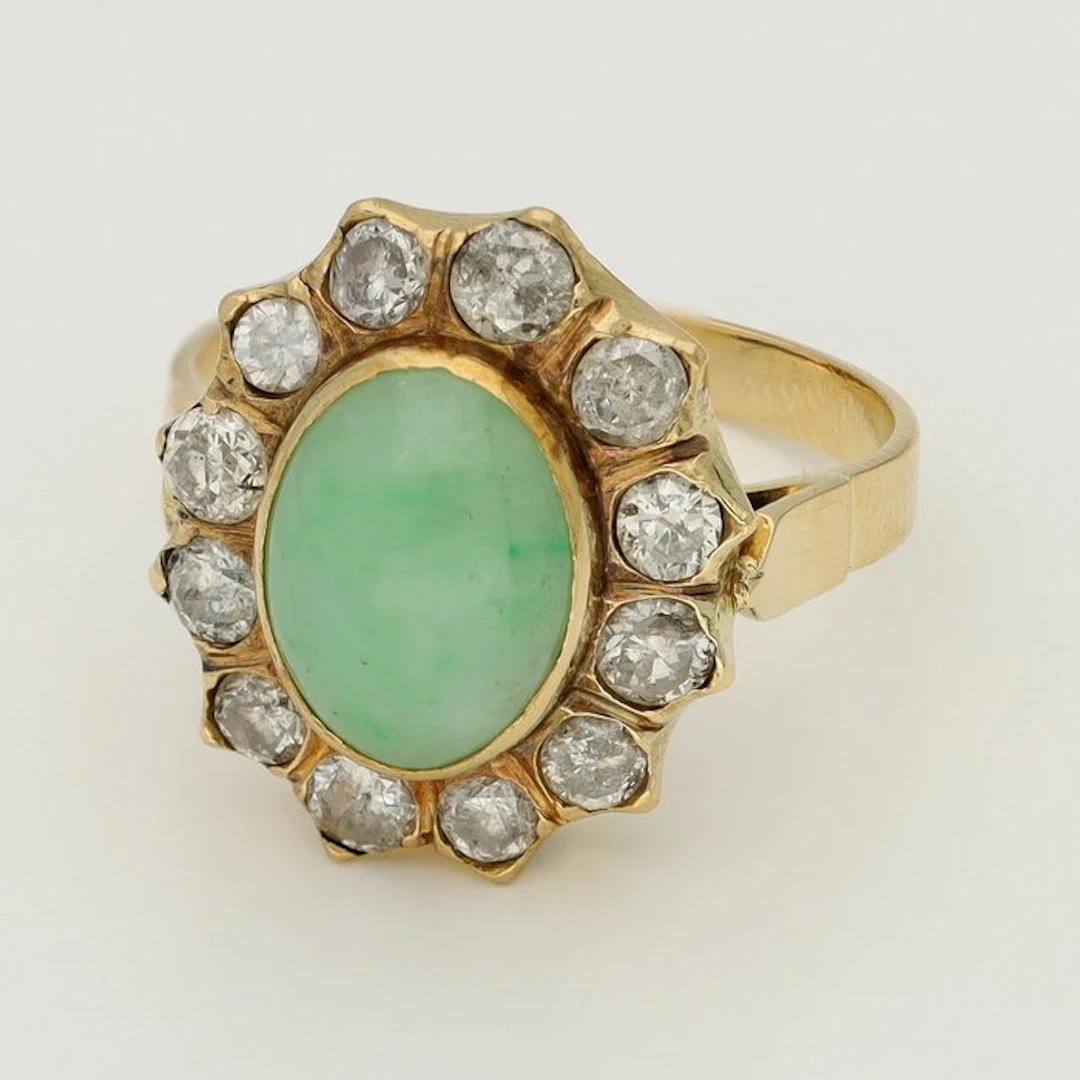 Ring - 14 kt. Yellow gold - Diamond - Nefriet