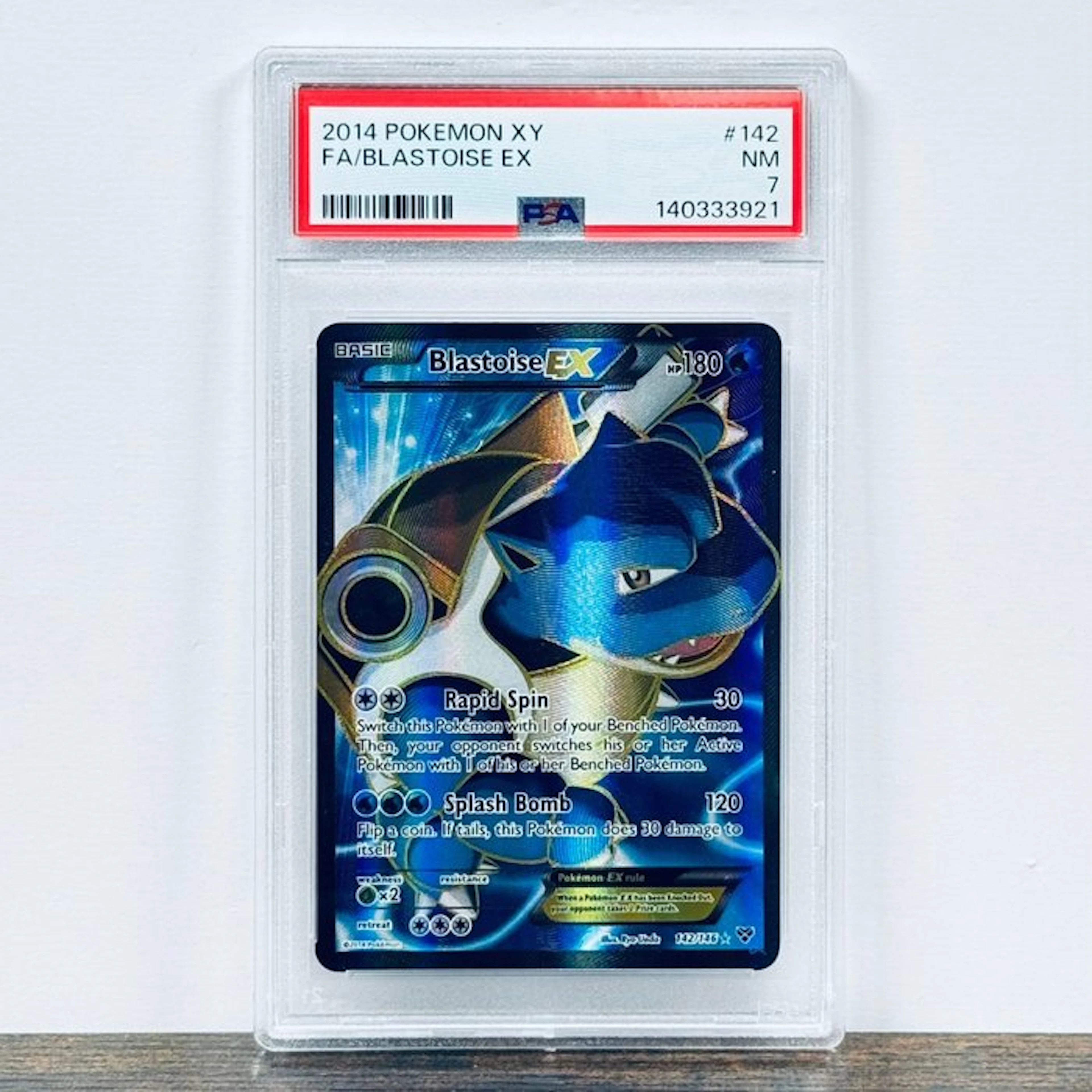 Pokémon Graded card - Blastoise EX 142 – Pokémon - PSA 7