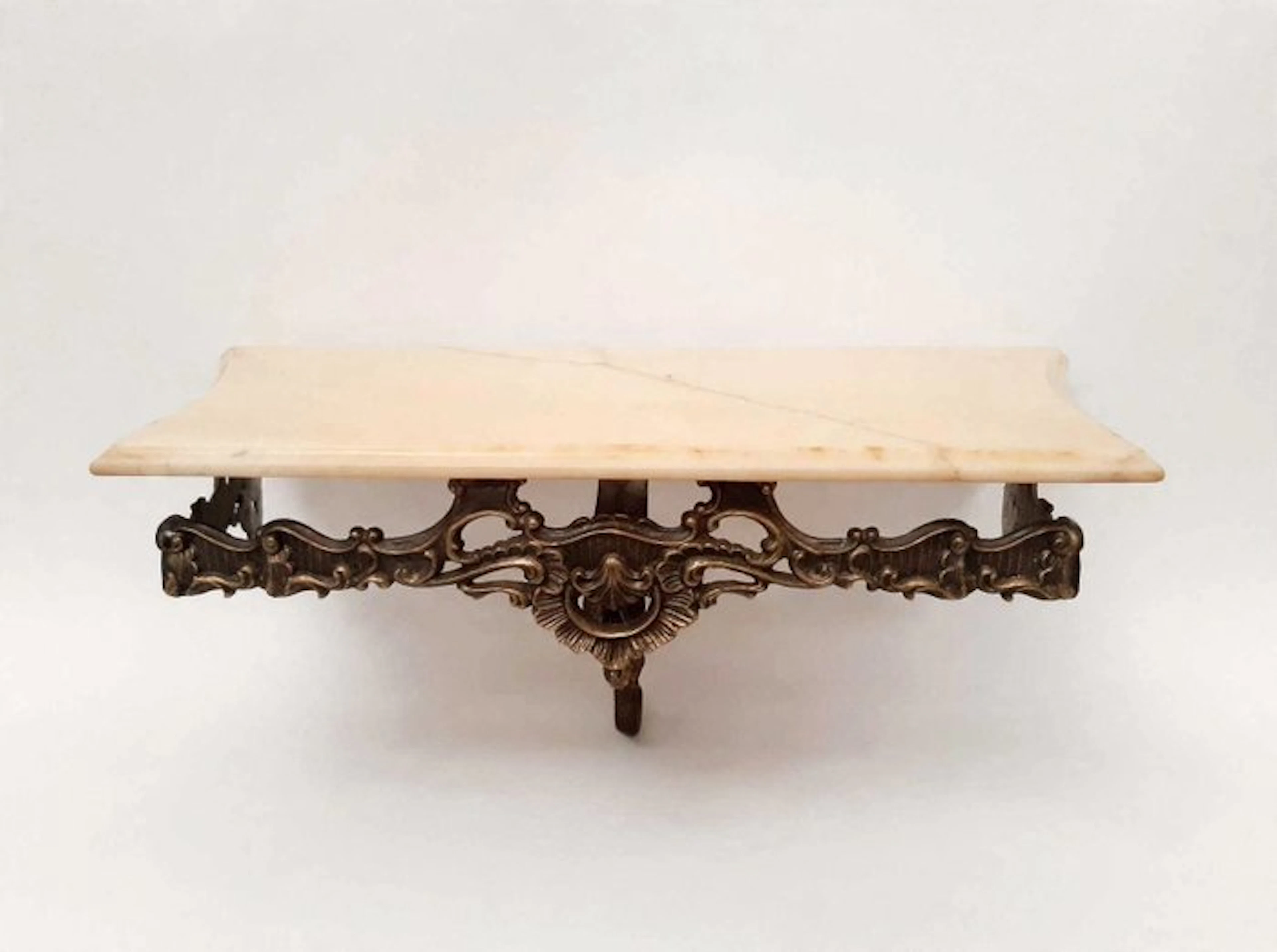 Wall shelf unit - Marble, Metal, Brass