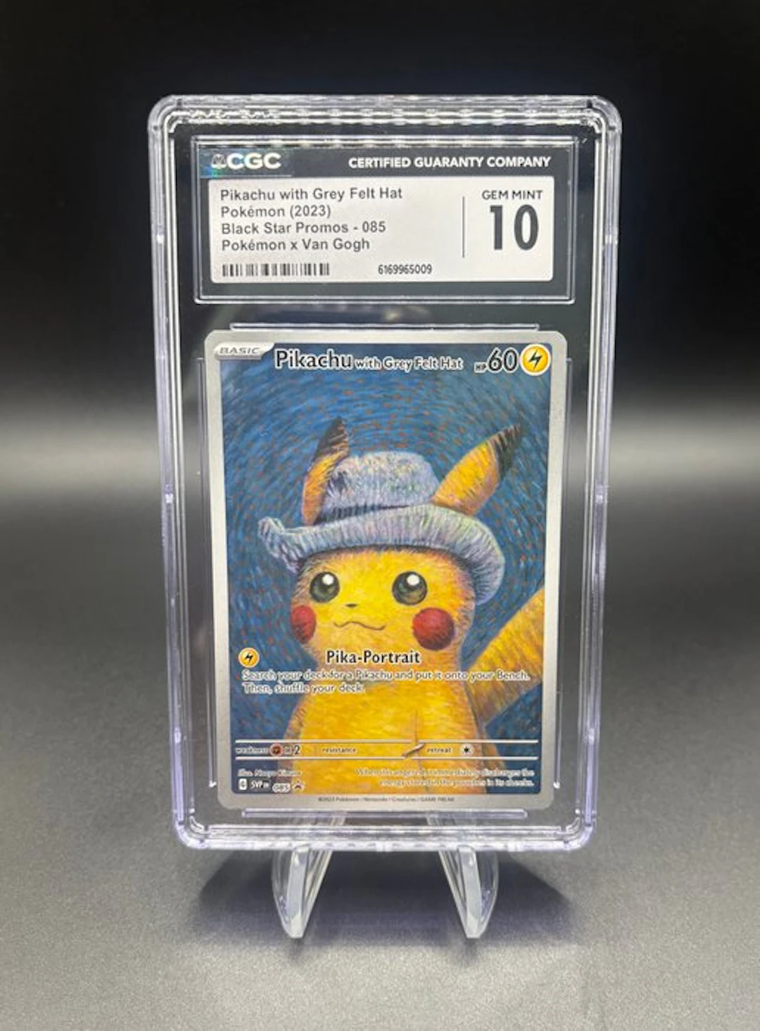 Pokémon - 1 Graded card - Pikachu with Grey Felt Hat 085...