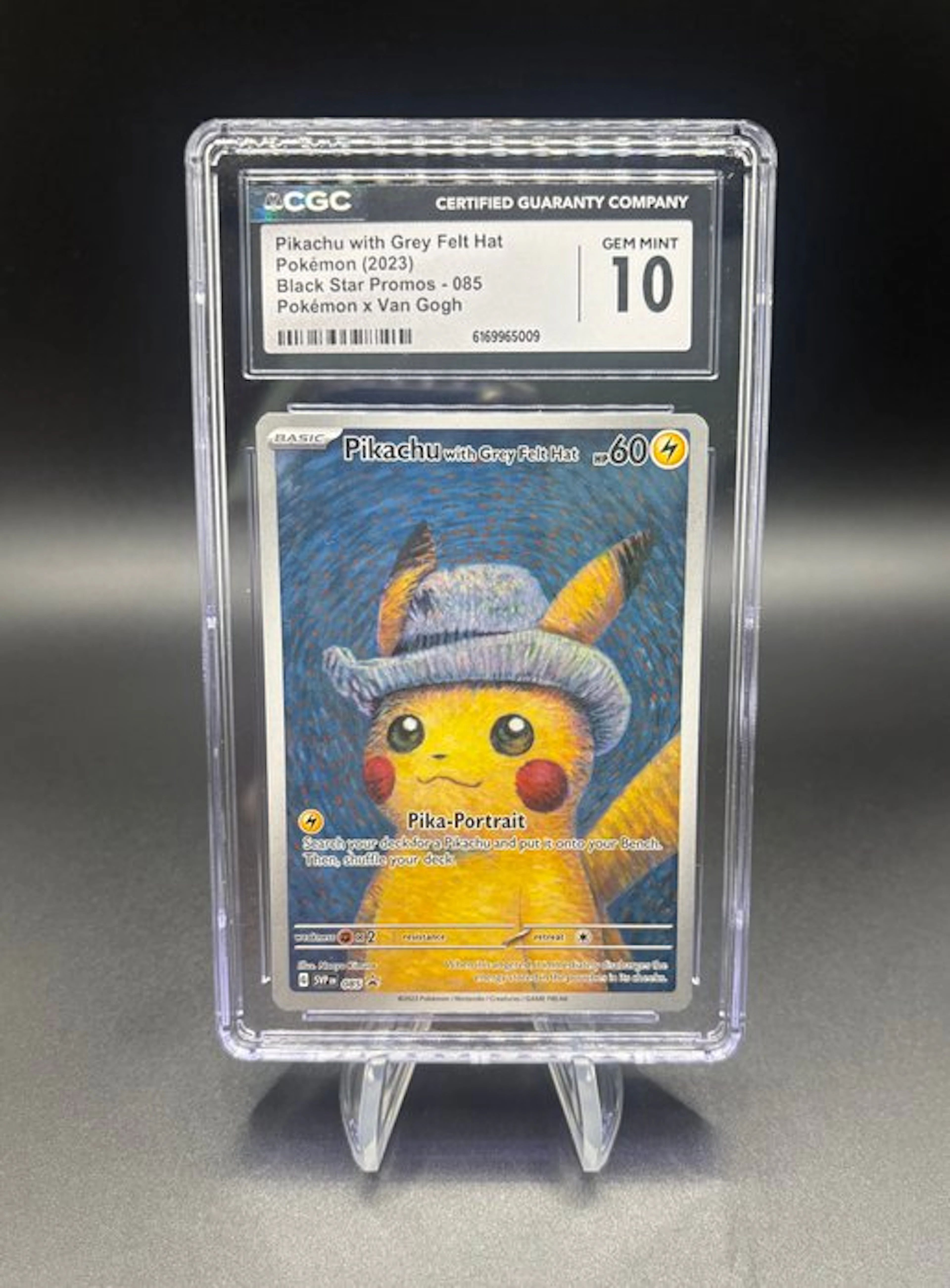Pokémon - 1 Graded card - Pikachu with Grey Felt Hat 085...