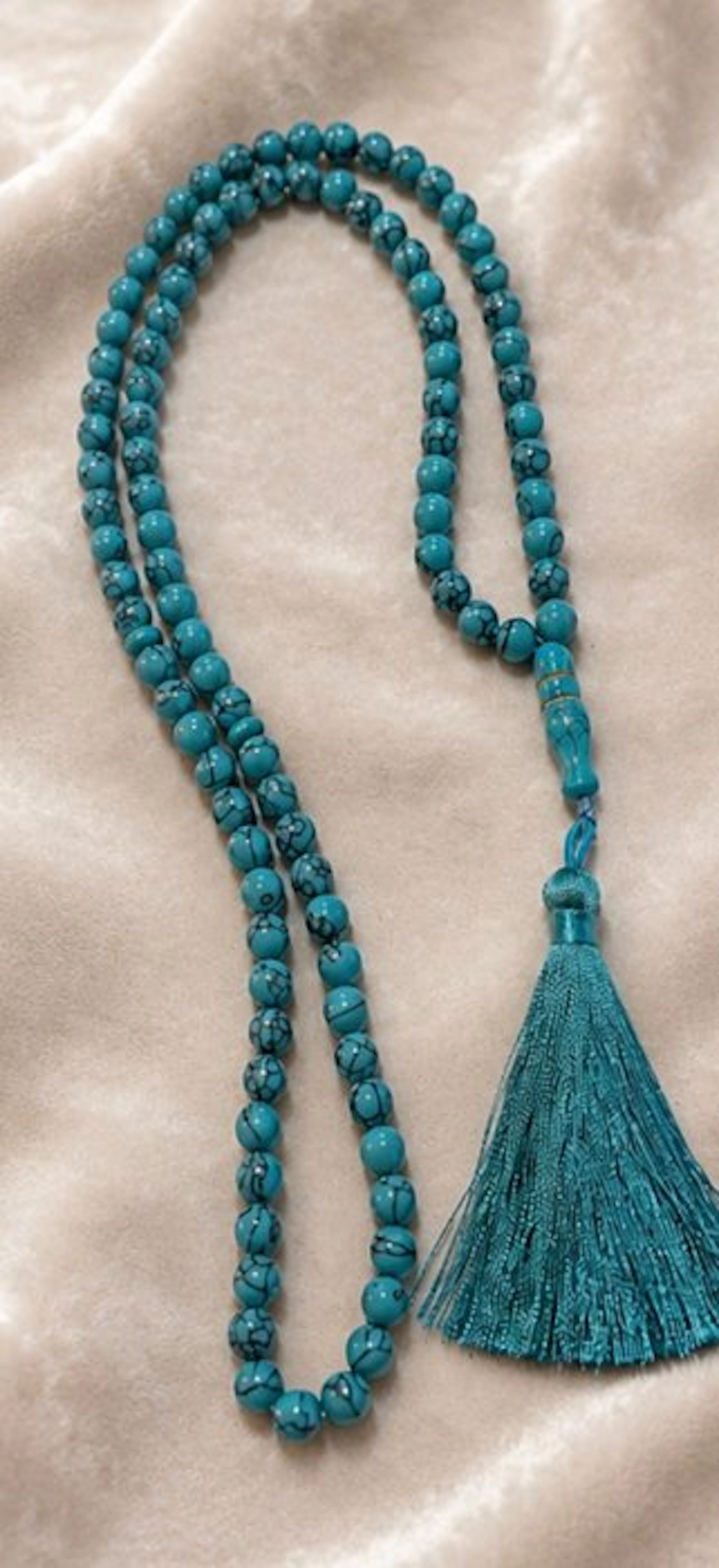 Rosary - Curious Otoman Turquoise Bead Tasbih Misbaha for oration