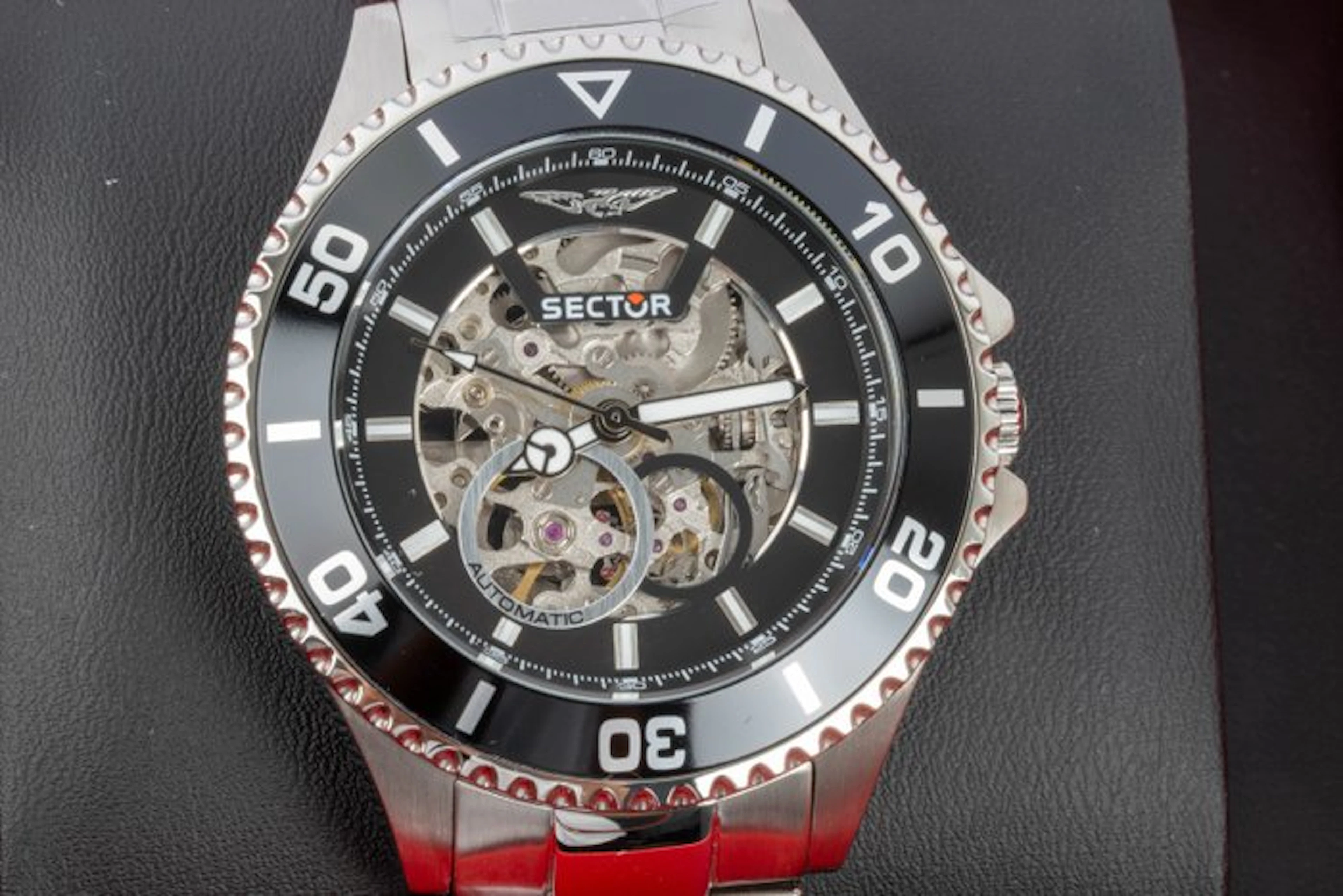 Sector - 230 - Automatic - Skeleton - Silver/black - 43...