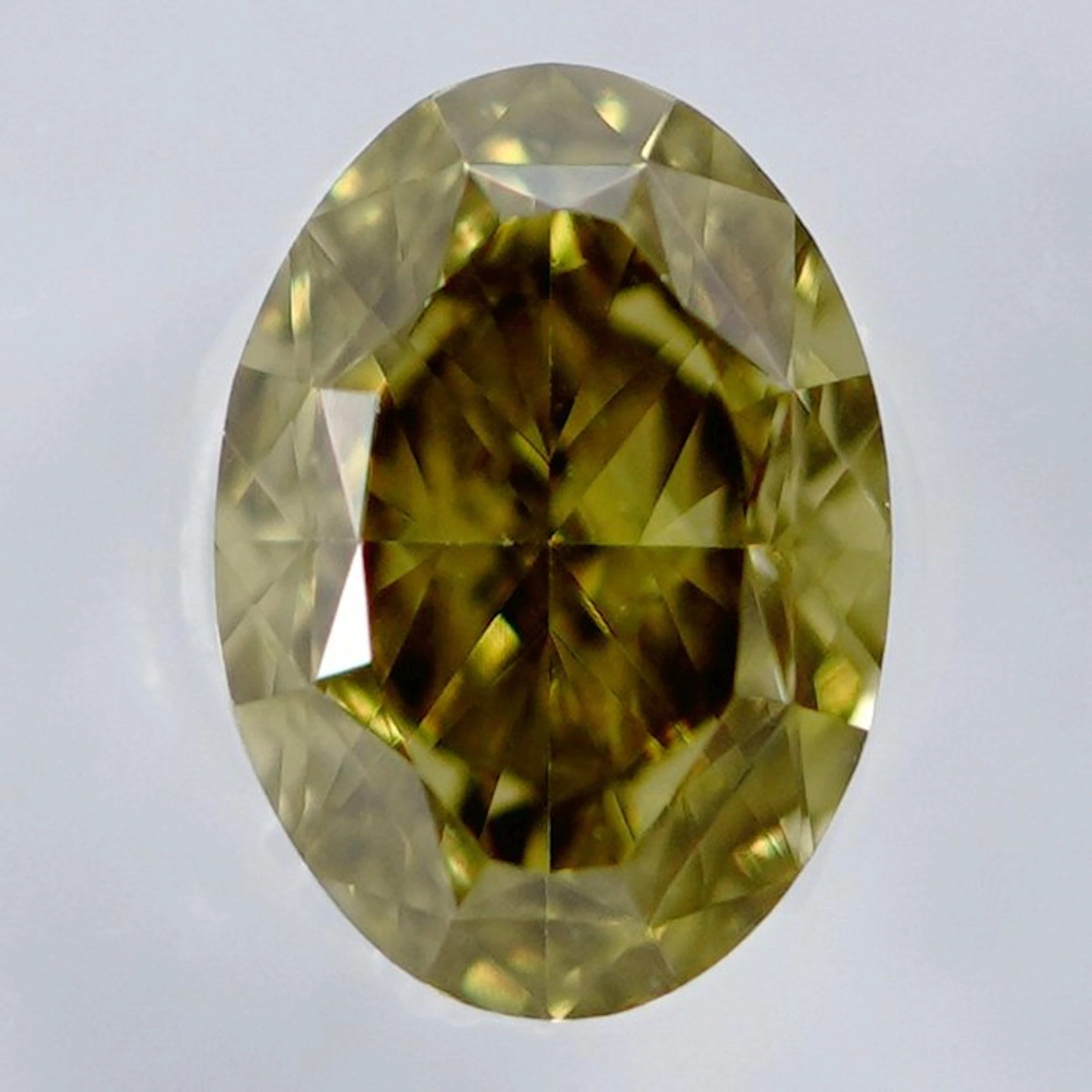 1 pcs Diamond (Natural coloured) - 0.52 ct - Oval - Fancy...