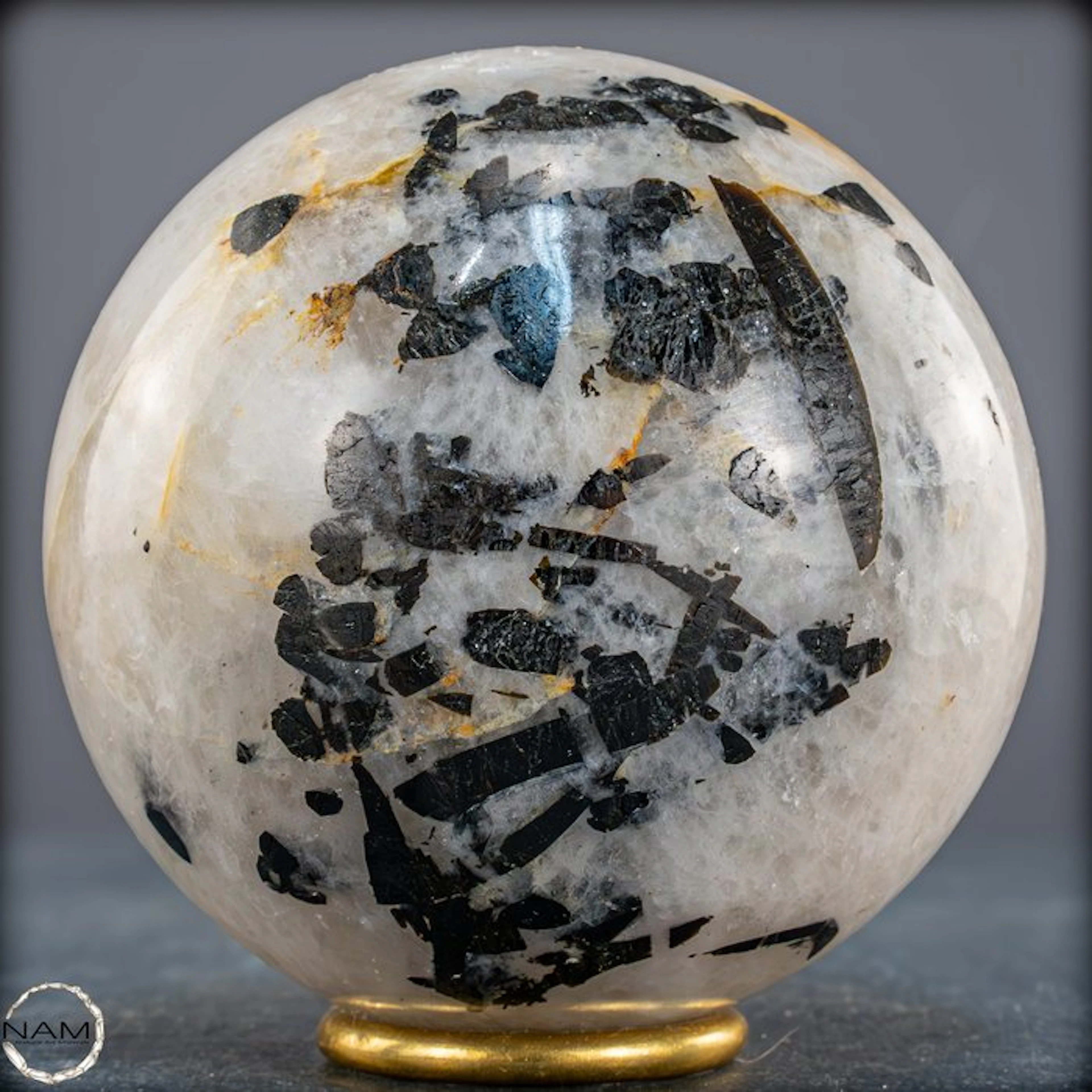 Tourmaline in Quartz Sphere – Powerful symbiosis of light and protection