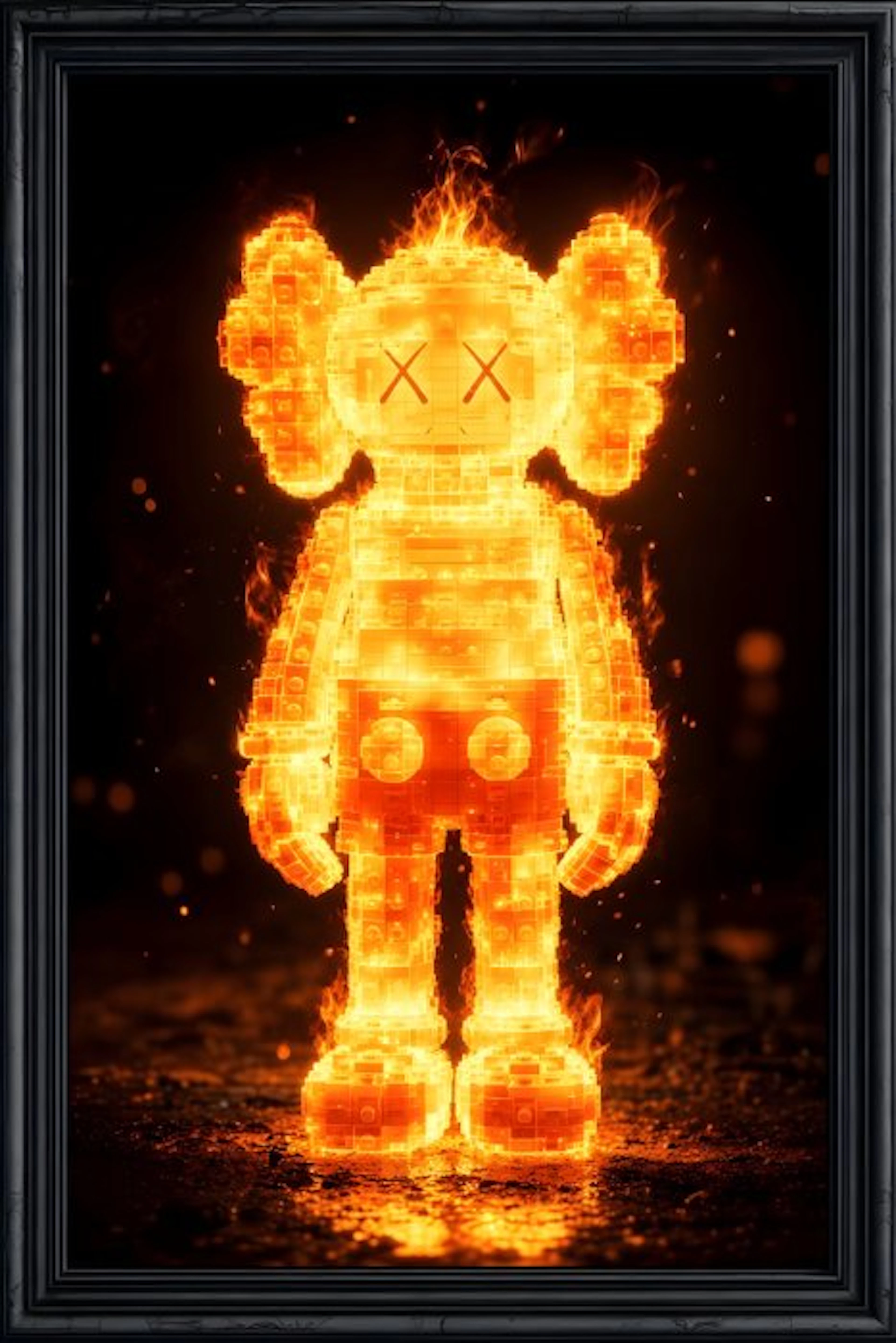 daveY - KAWS LEGO – "Ignis (Inferno Core)"