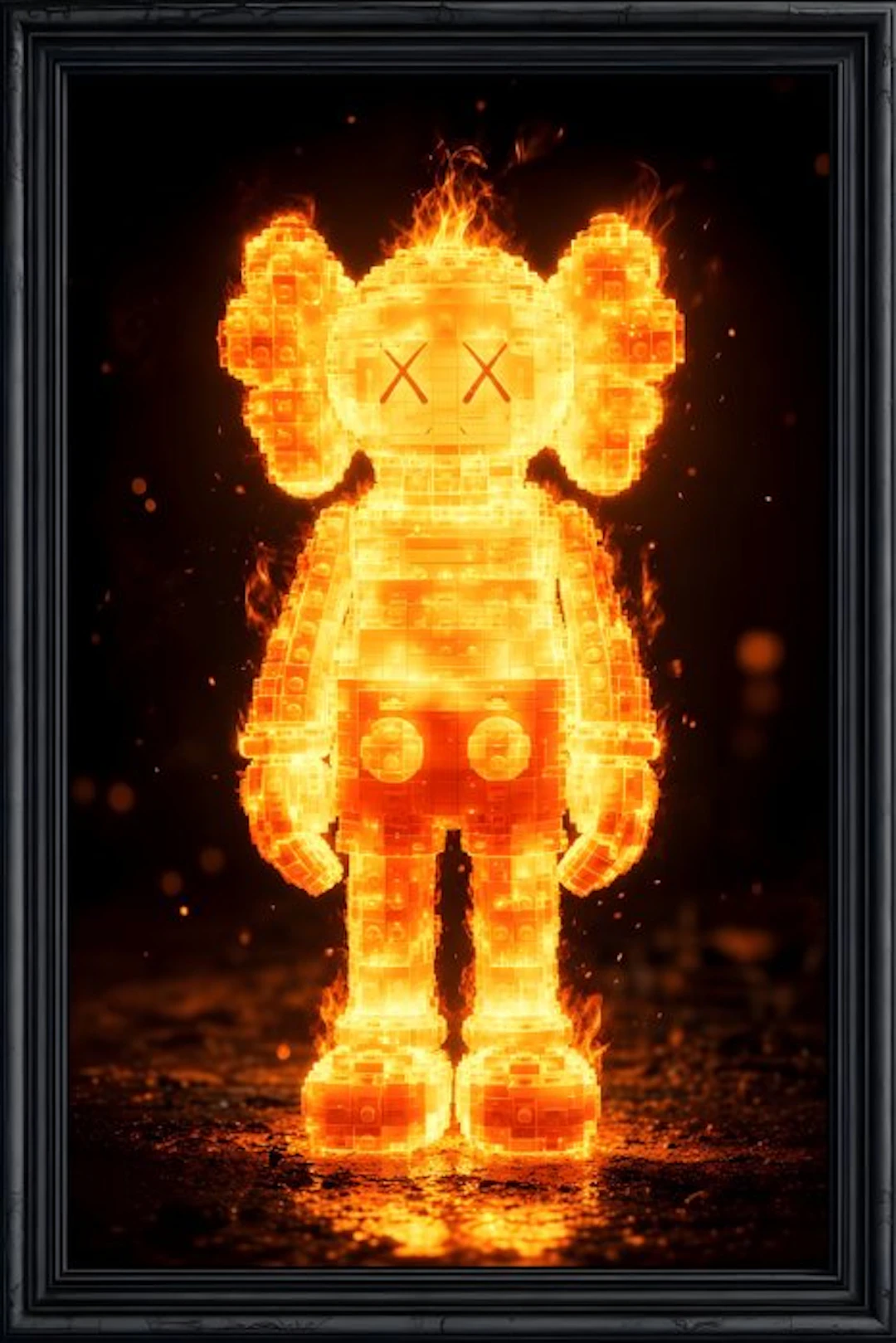daveY - KAWS LEGO – "Ignis (Inferno Core)"