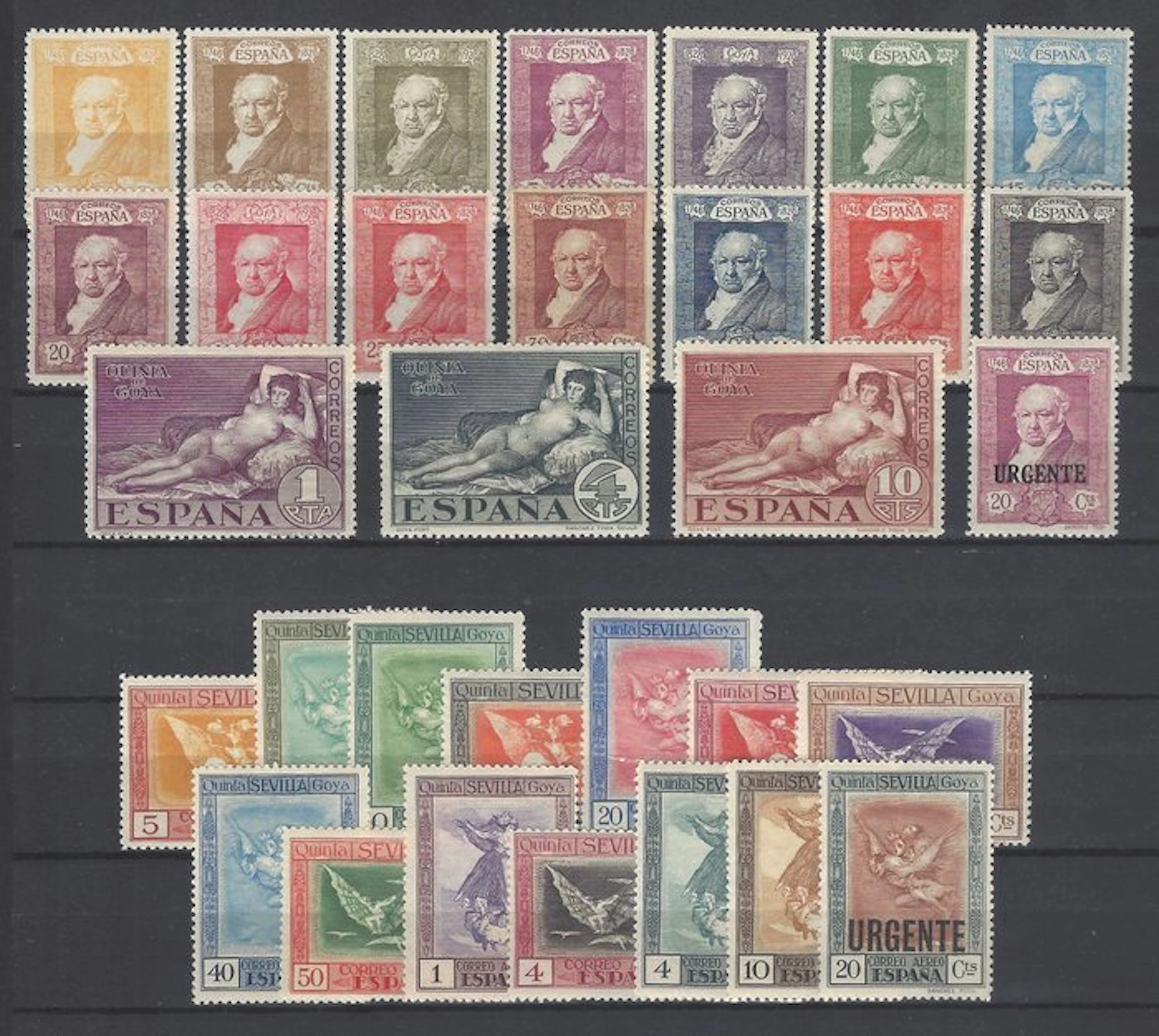 Spain 1930 - Goya mail and air - edifil 499/516 + 517/530