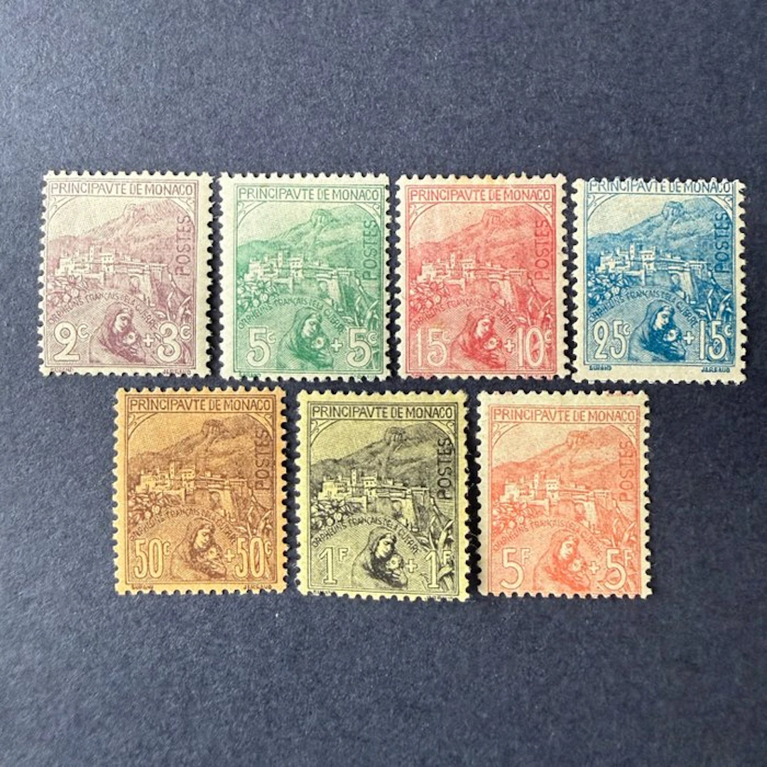 Monaco - Monaco Yvert 27/33 'Orphelins' mint with hinge *...
