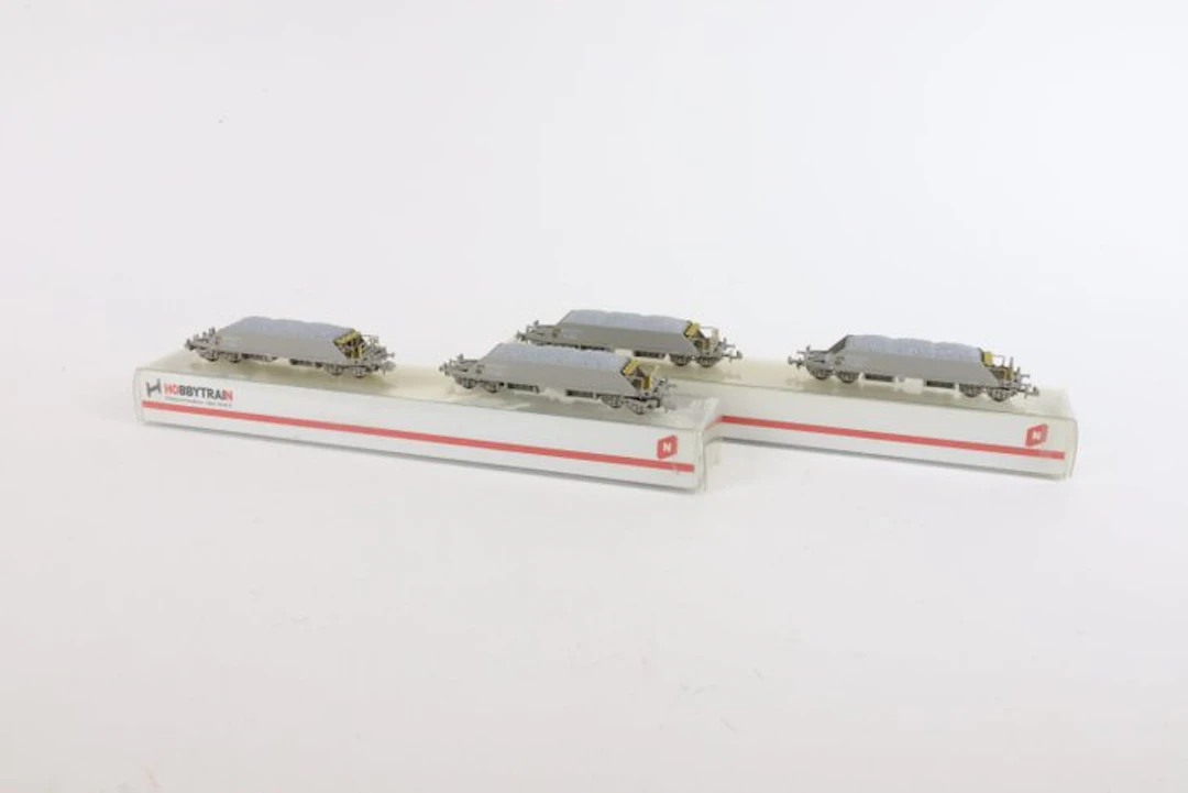 Hobbytrain N - H23054 - Model train freight wagon set (2)...