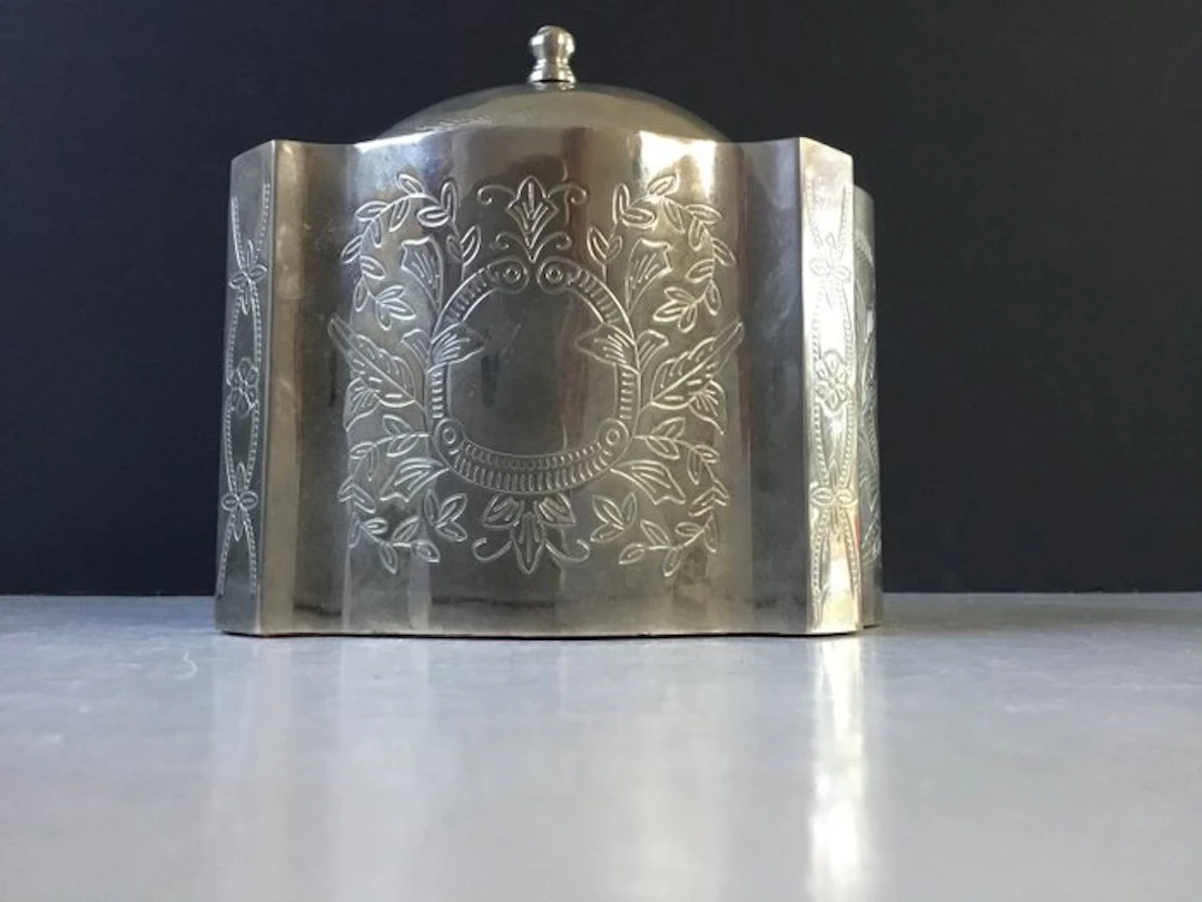 floraal motief - Jewellery box (2) - Silverplated