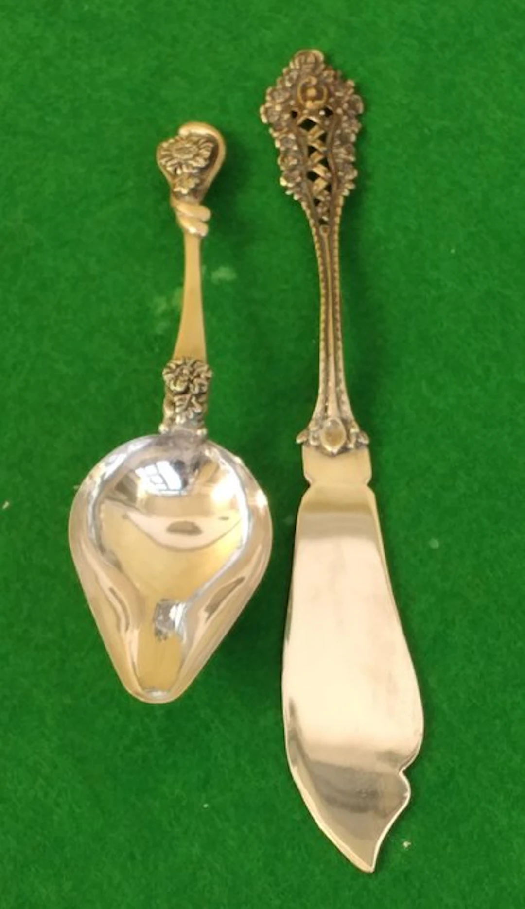 Spoon (2) - .800 silver - Spoon and spatula for d