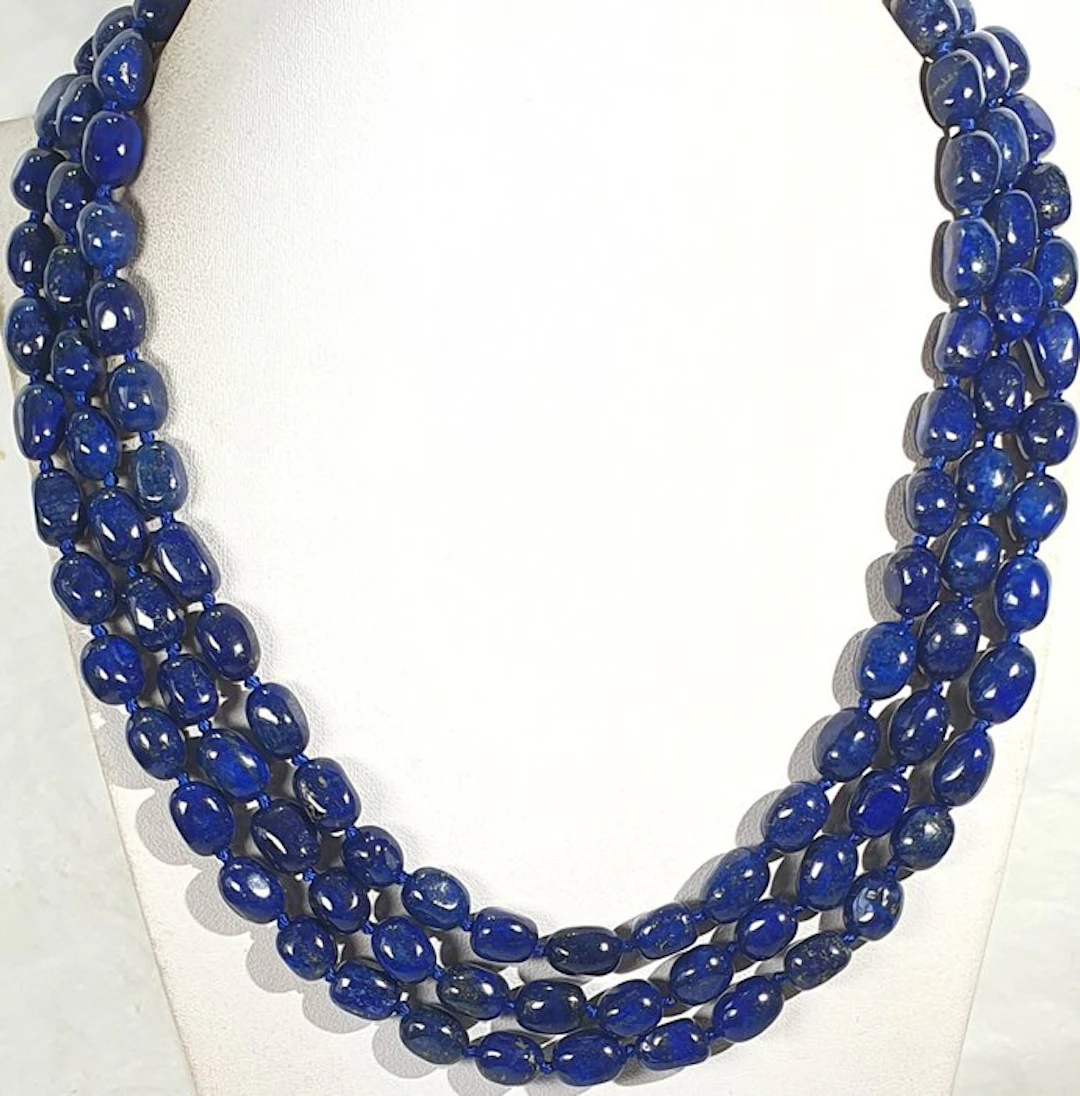 Natural Afghan Lapis Lazuli - VERY LONG - Peace and Calm...