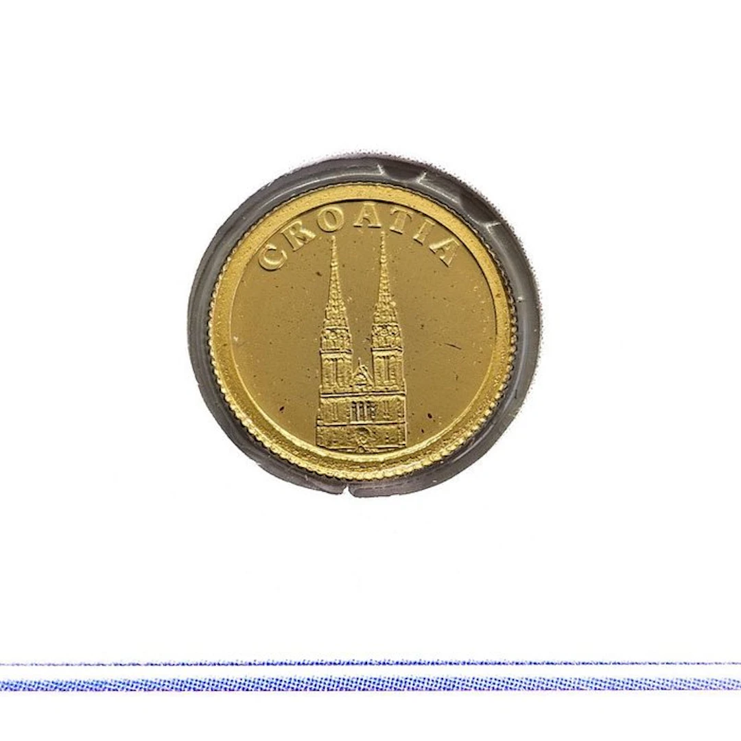 Liberia. 12 Dollars 2008 - Croatia - 1/50 Oz.