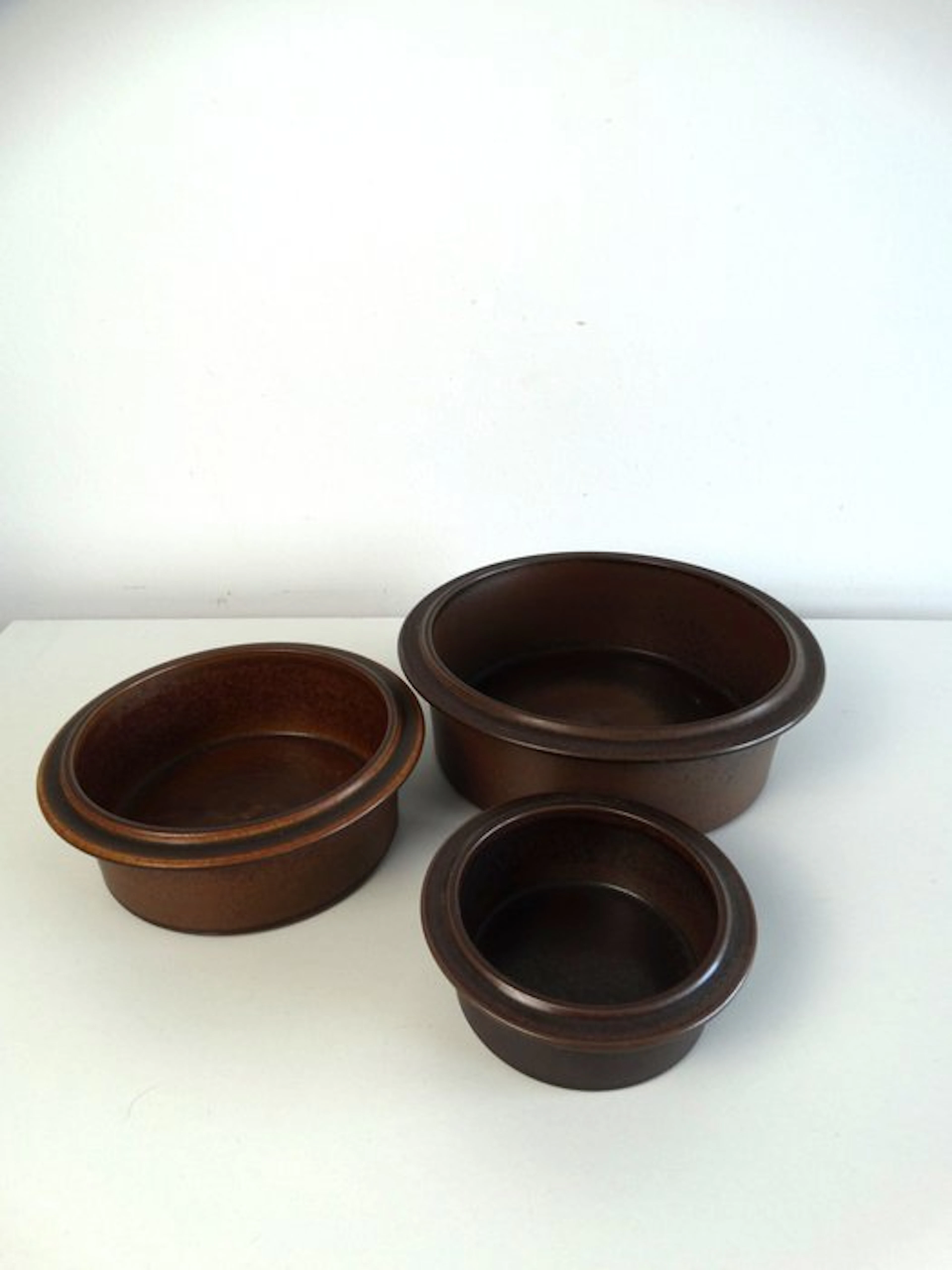 Arabia - Ulla Procopé - Platter (3) - Stoneware - Arabia Ruska bowl set