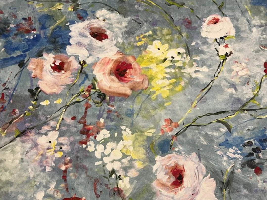 300 x 280 cm – Oeko-Tex Cotton Floral Watercolor –...
