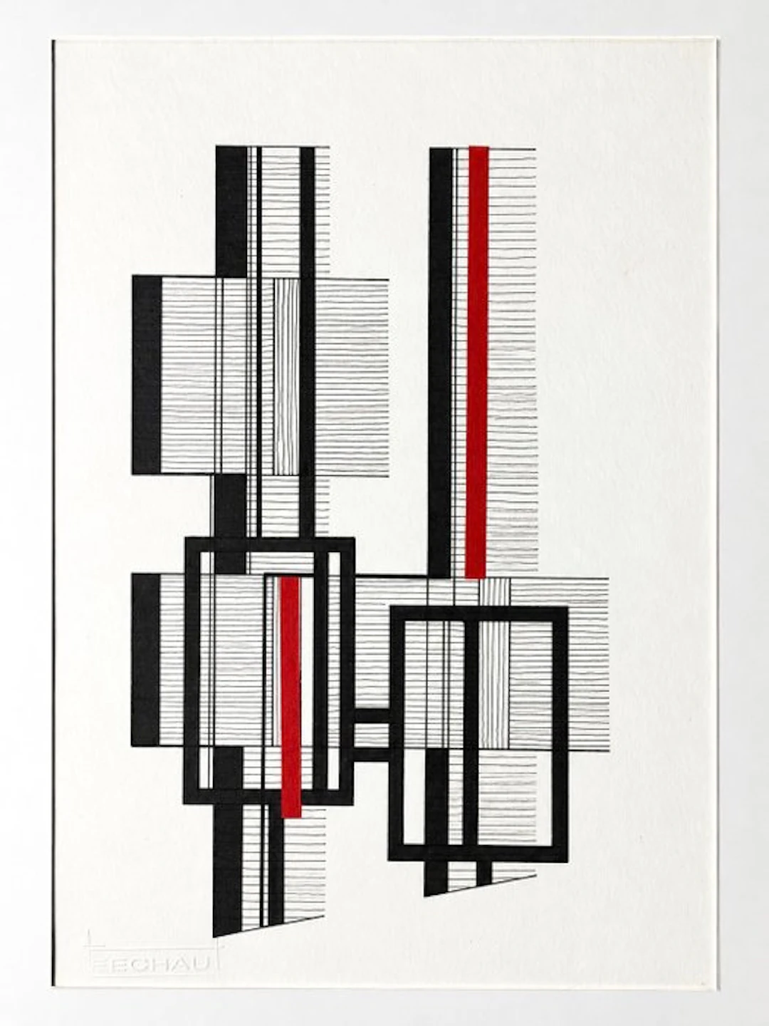 Eugène Eechaut (1928-2019) - Minimalist Abstract...