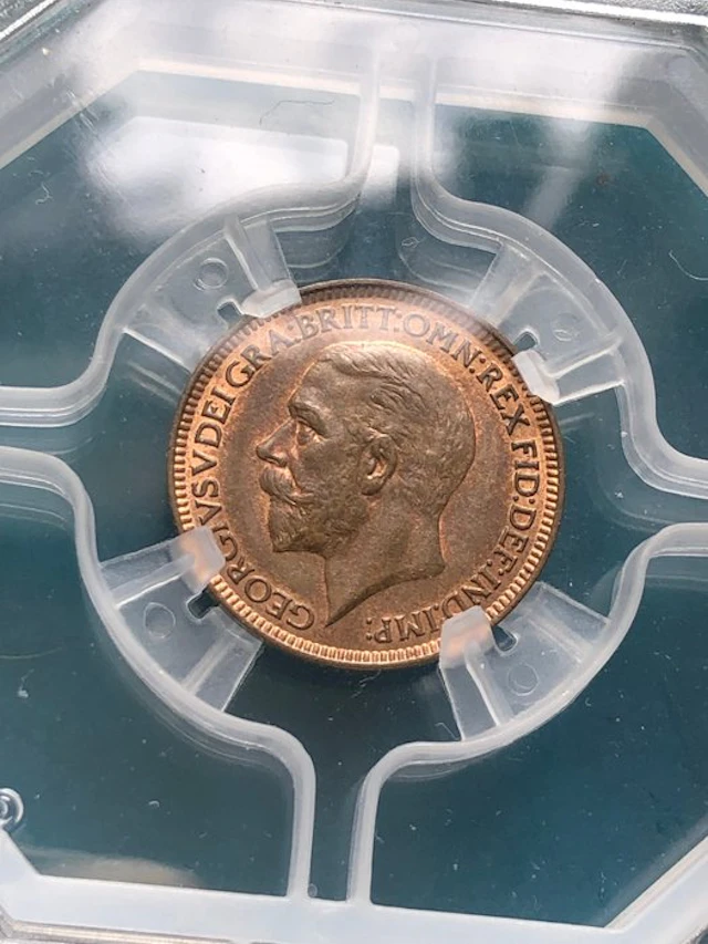 United Kingdom. George V. 1 Farthing 1934 - Geni MS63 (No reserve price)