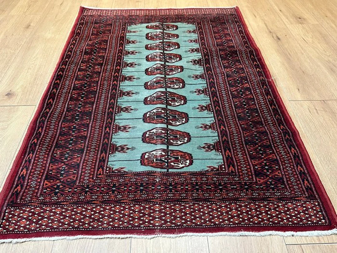 Magnificent Pakistani Bukhara rug with the classic...