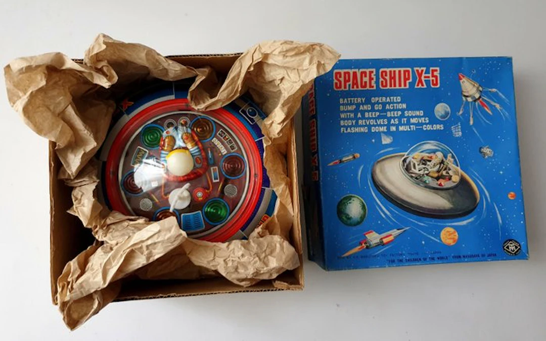 Masudaya - Tin toy - Space Ship X-5 - 1960-1970 - Japan