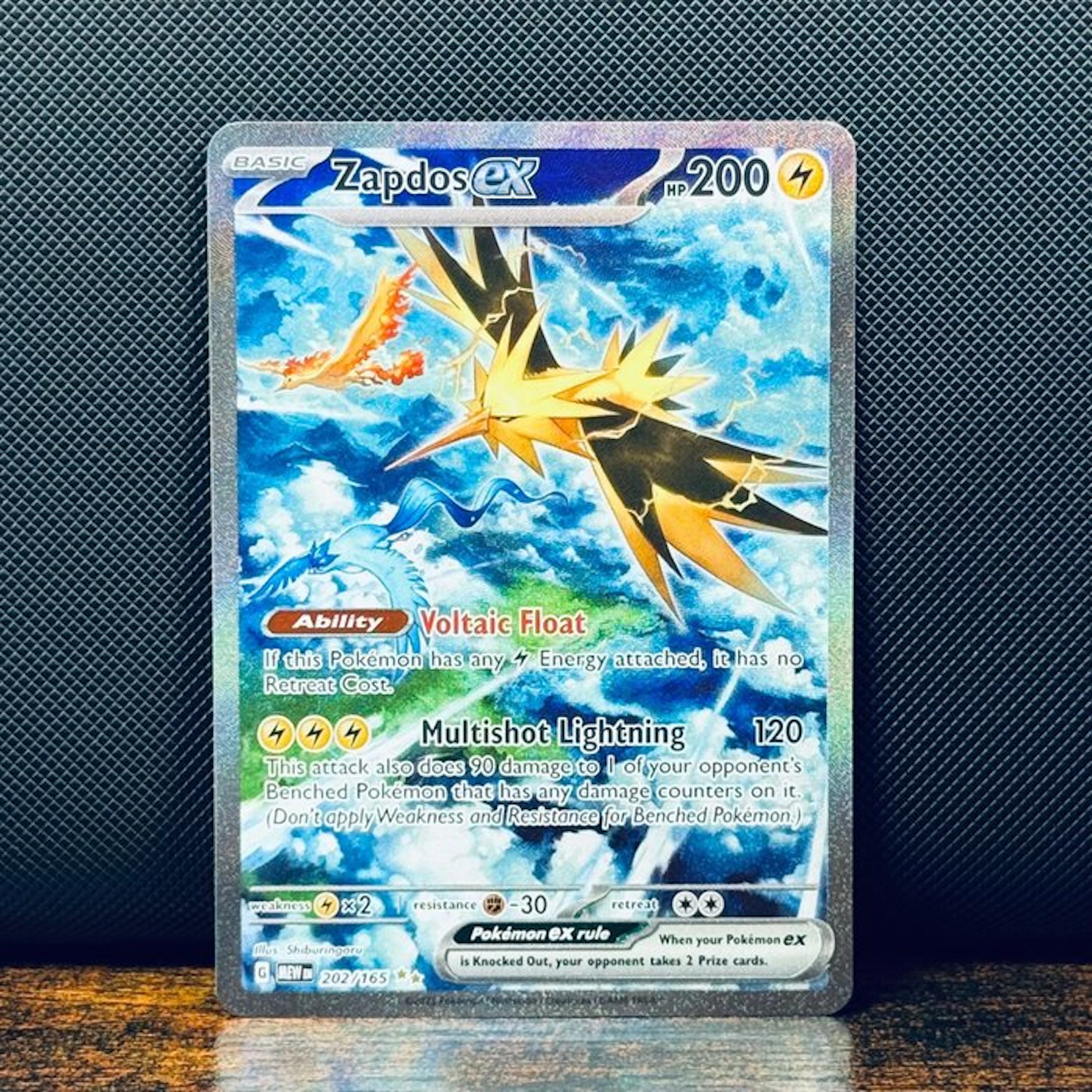 Pokémon Card - Zapdos Ex 202 - Pokémon