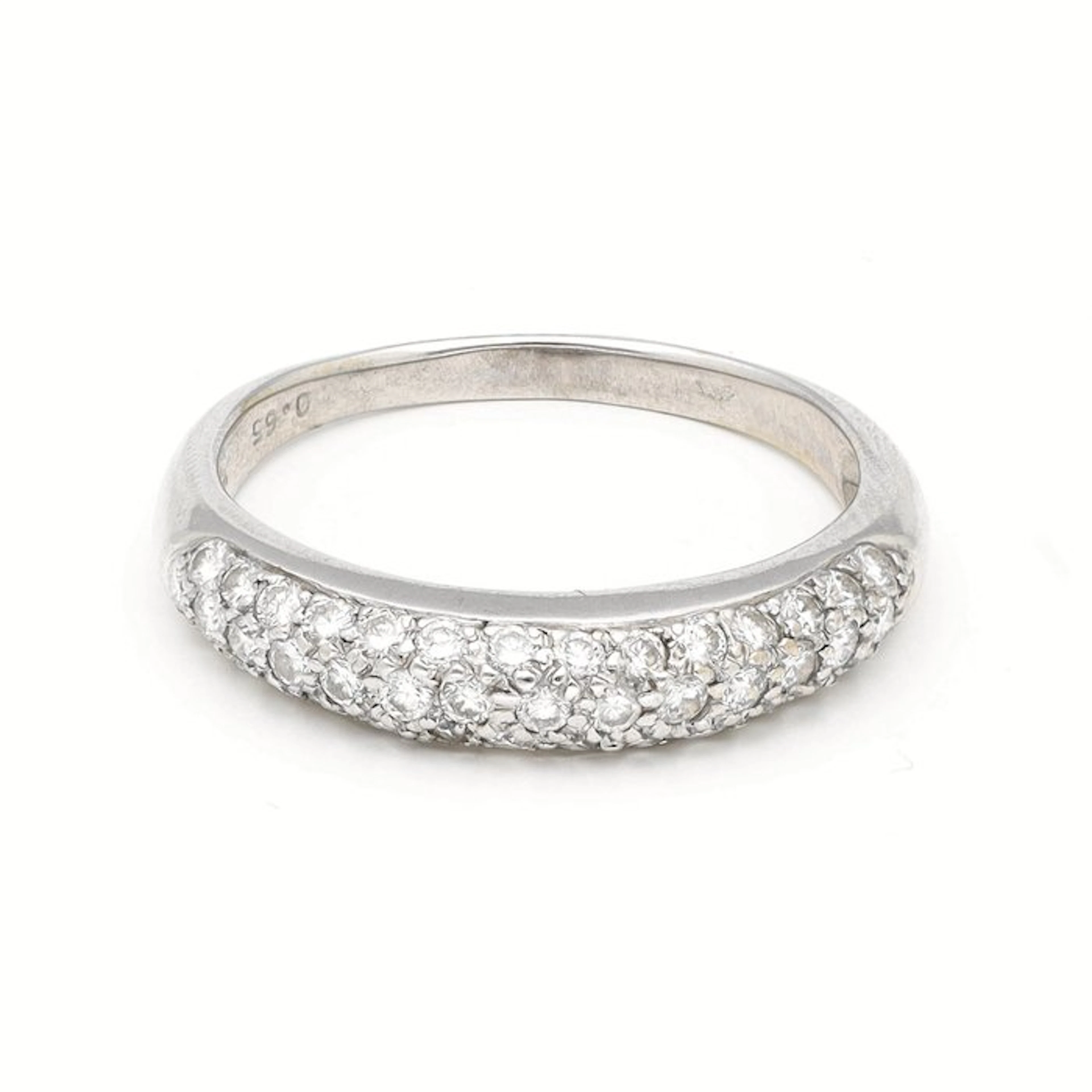 Ring - 14 kt. White gold Diamond (Natural)