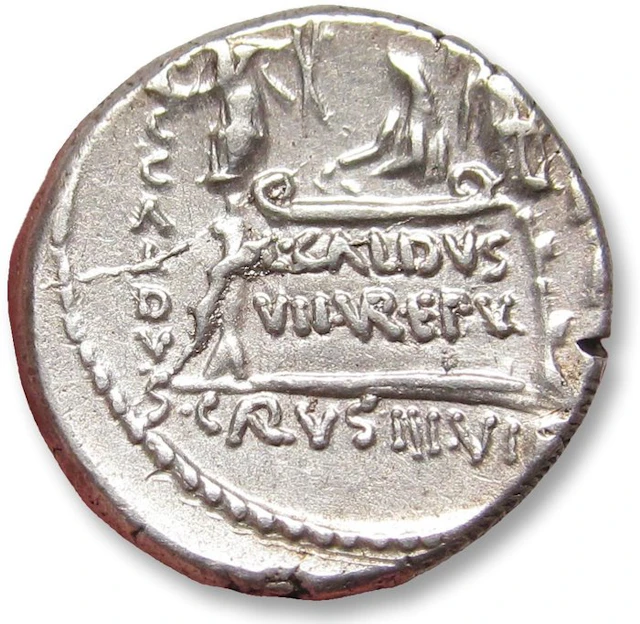 Roman Republic Denarius C. Coelius Caldus, Rome 51 B.C. - scarcer cointype -