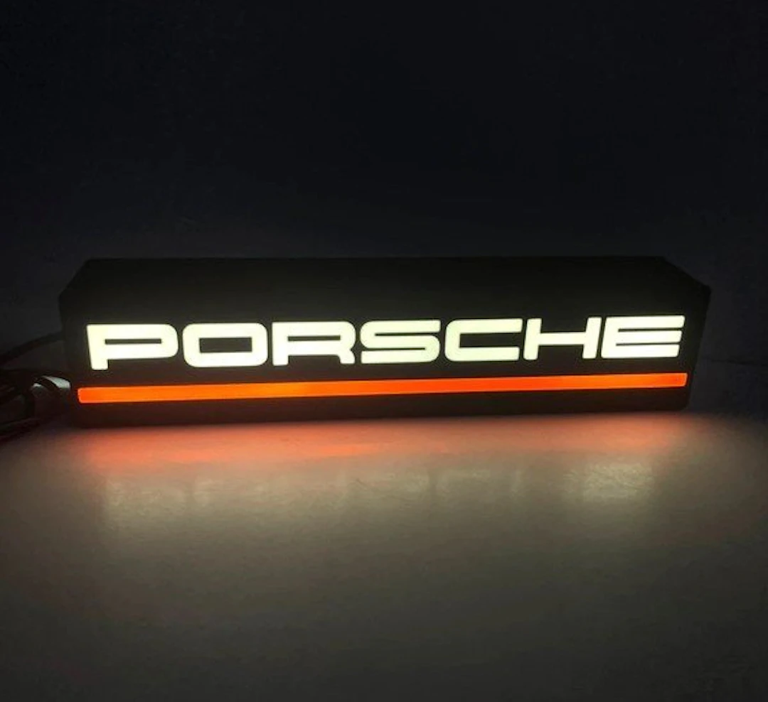 Porsche - Lighted sign - Pla Plus