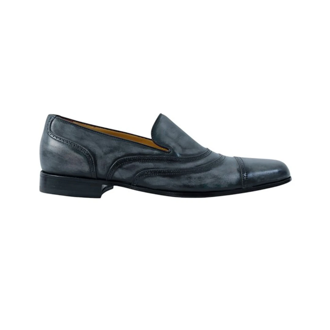 TESTONI - 8 UK - 42 IT - "Alassio" Loafer Soft Delavè...