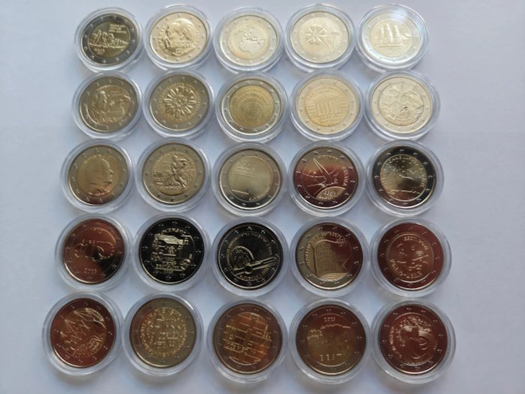 Europe. 2 Euro Various Years (25 coins) (No reserve price)