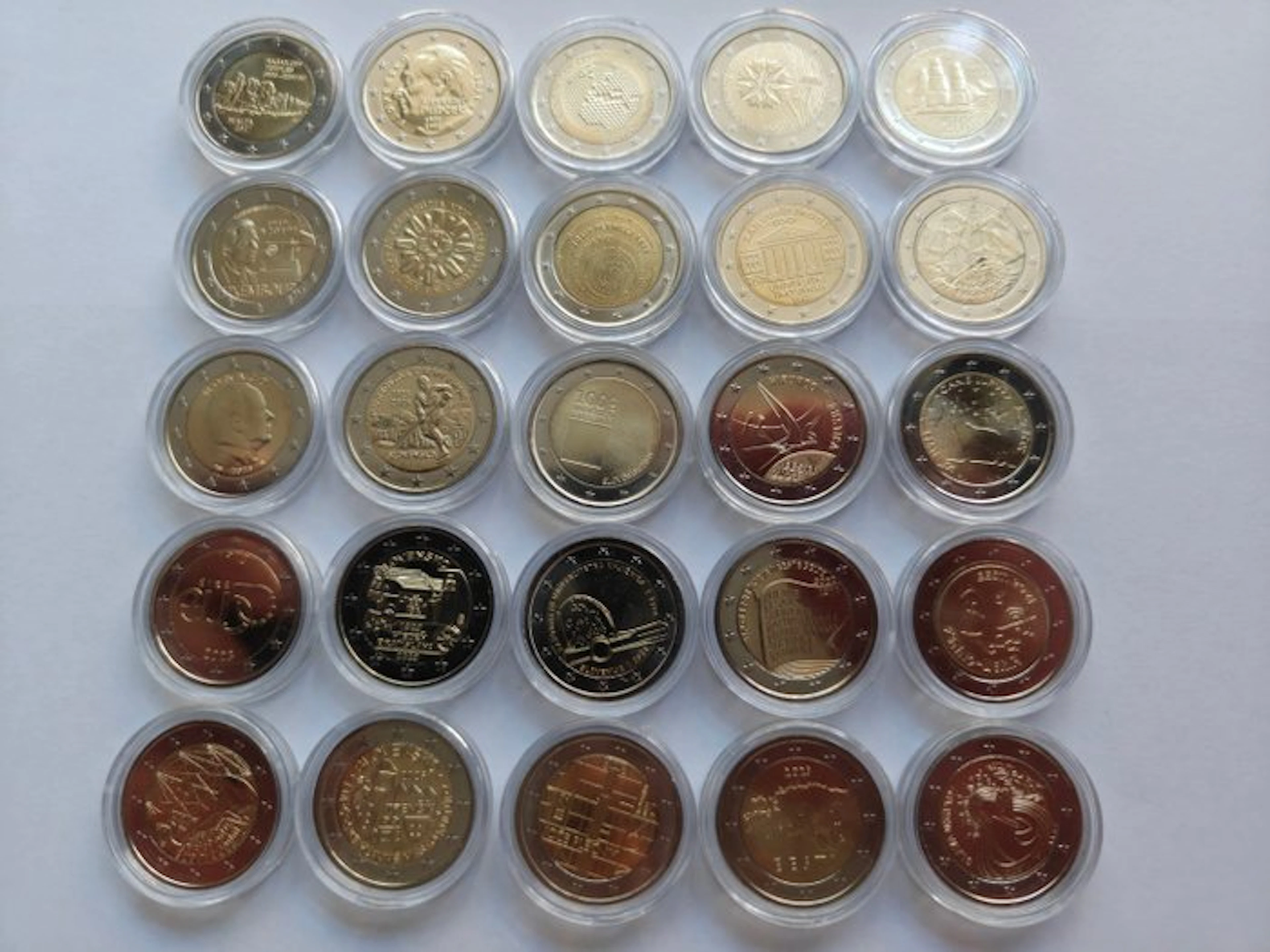 Europe. 2 Euro Various Years (25 coins) (No reserve price)