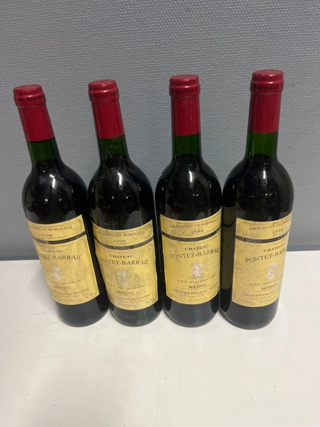 1998 Chateau Pontet-Barrail - Medoc Cru Bourgeois - 4 Bottles (0.75L)