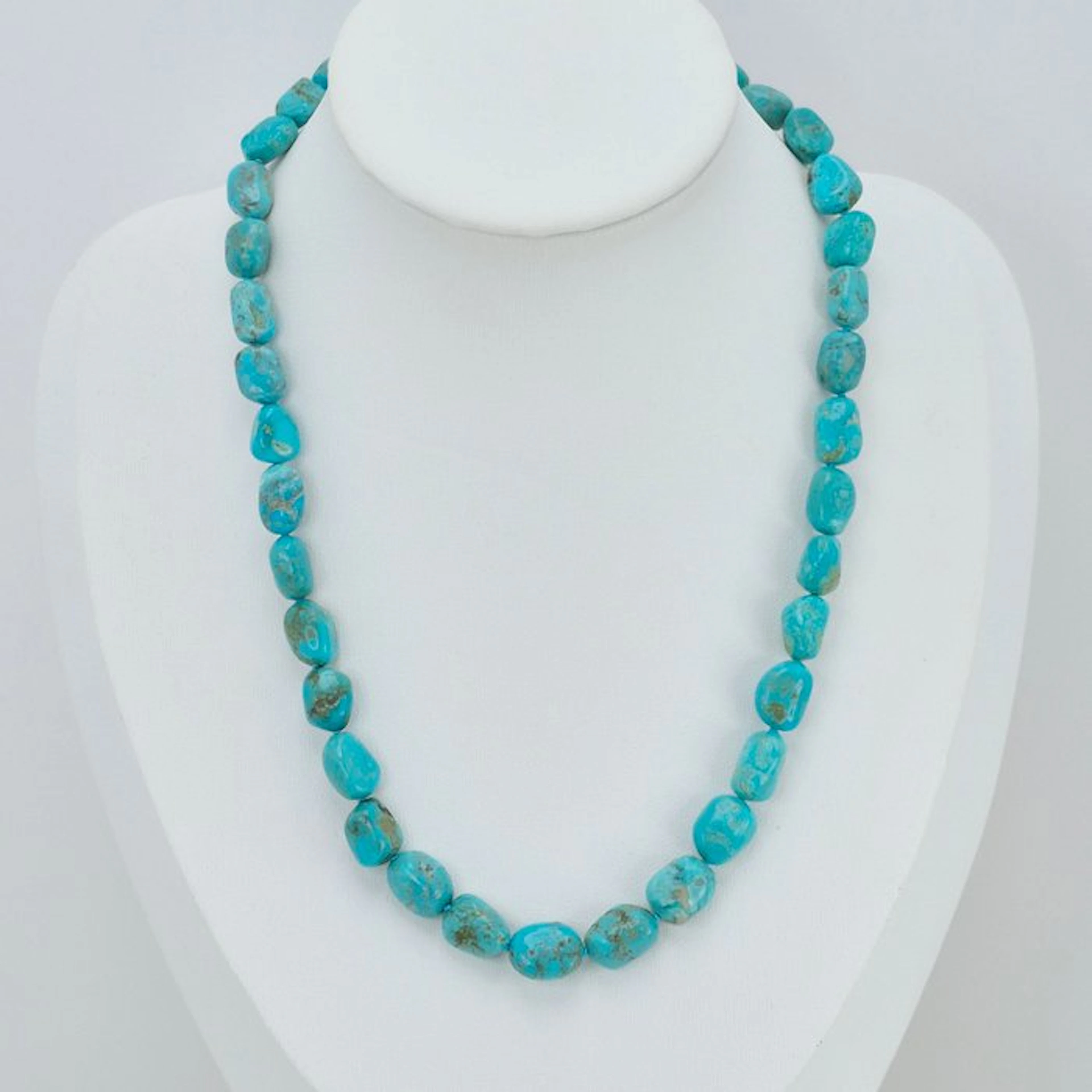 Turquoise - Silver - Necklace - Turquoise Arizona